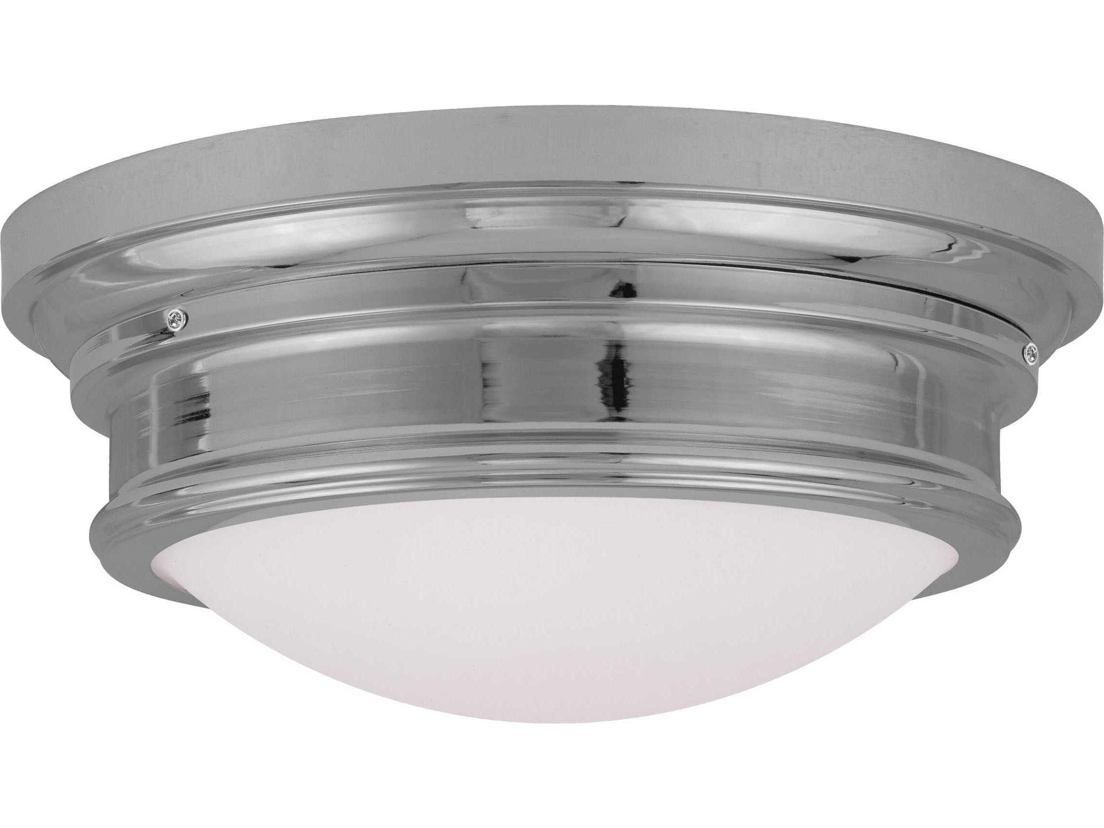 Astor 3-Light Polished Chrome Glass Bowl Flush Mount