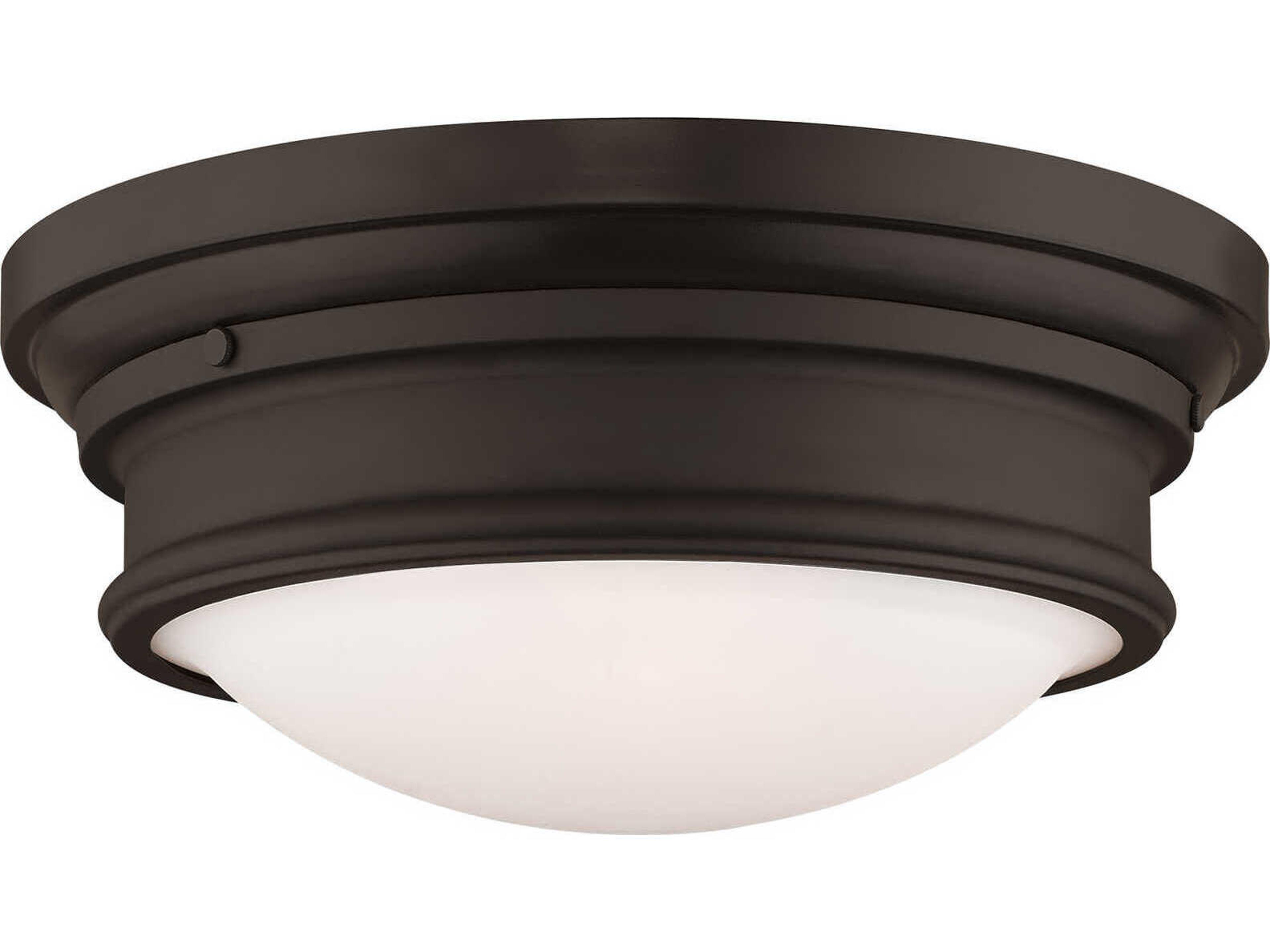 Astor 3-Light Bronze Glass Bowl Flush Mount