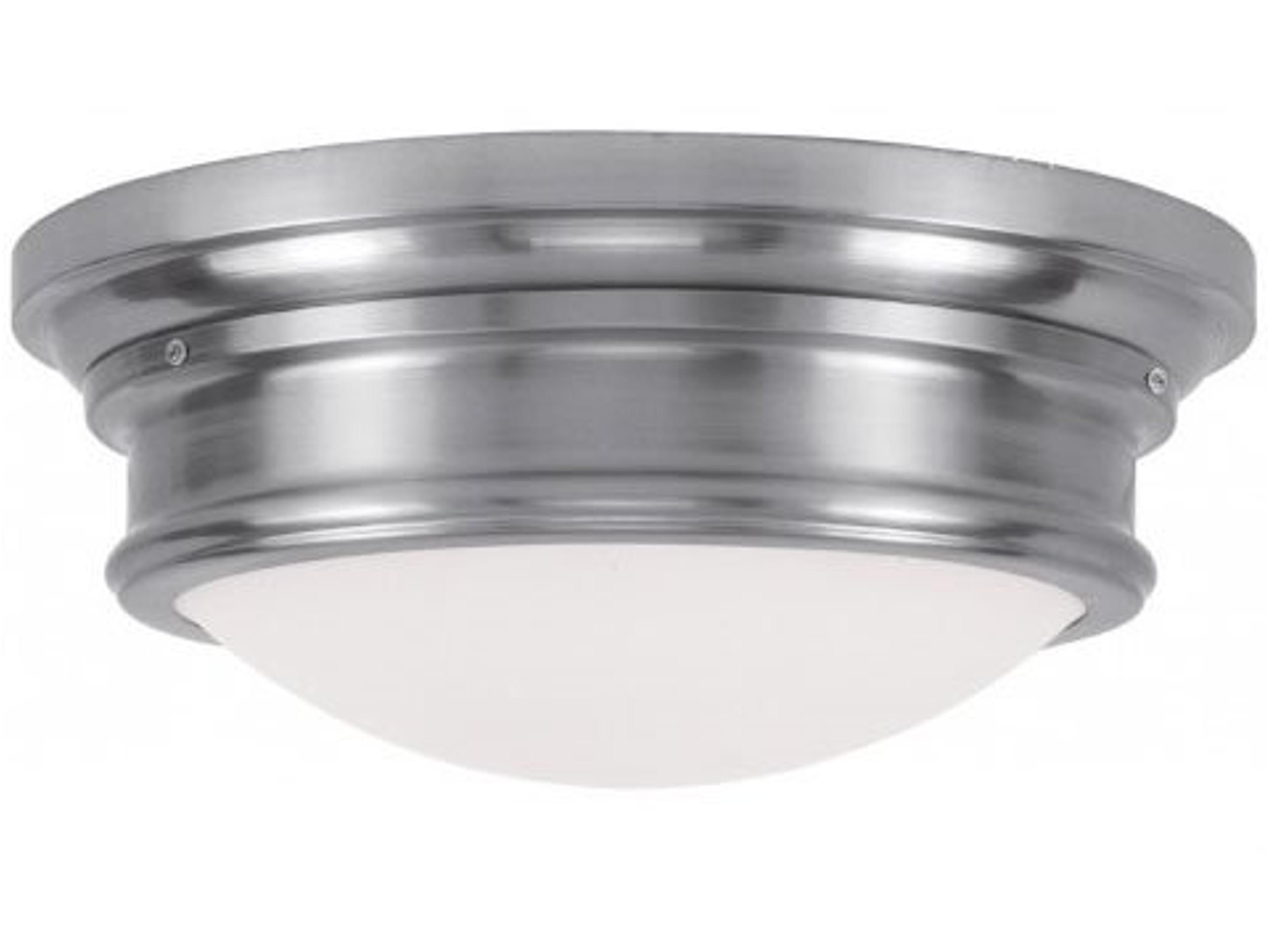 Astor 3-Light Brushed Nickel Bowl Flush Mount