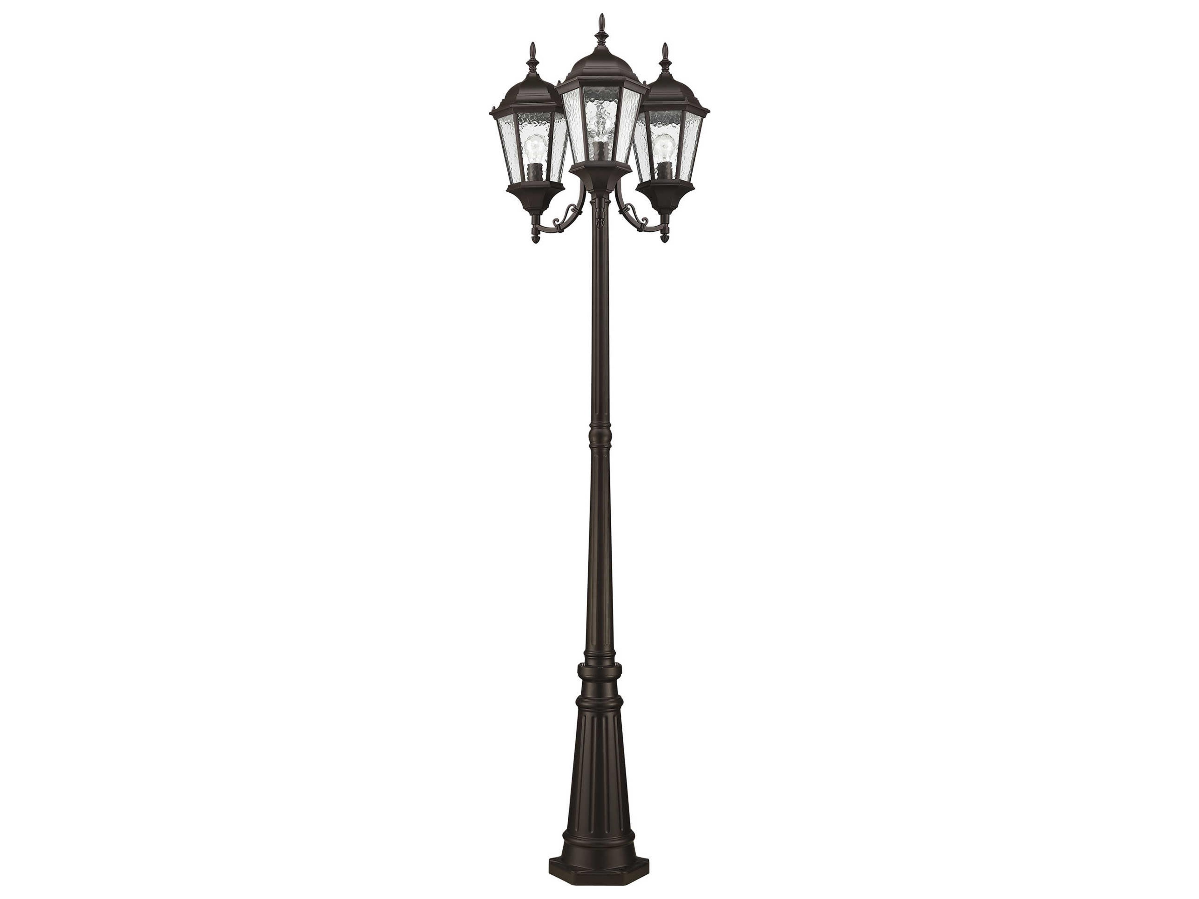 Livex Lighting Hamilton 3 - Light Outdoor Post Light