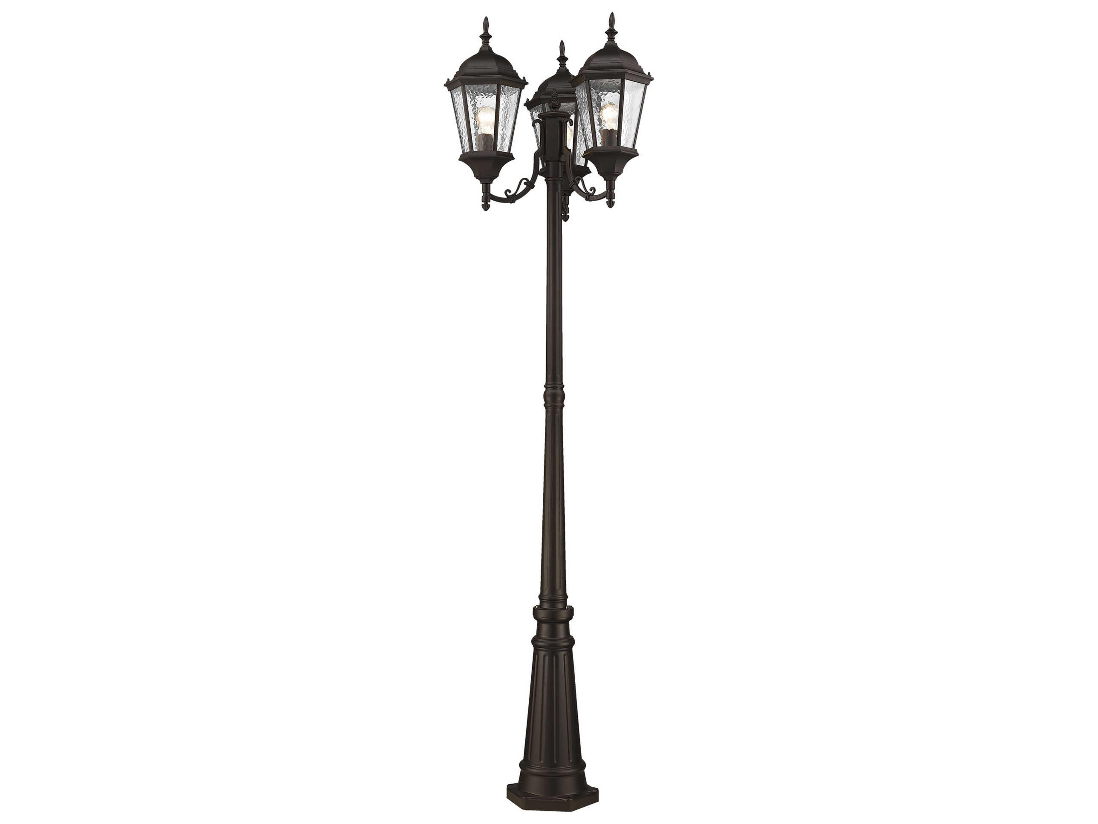 Livex Lighting Hamilton 3 - Light Outdoor Post Light