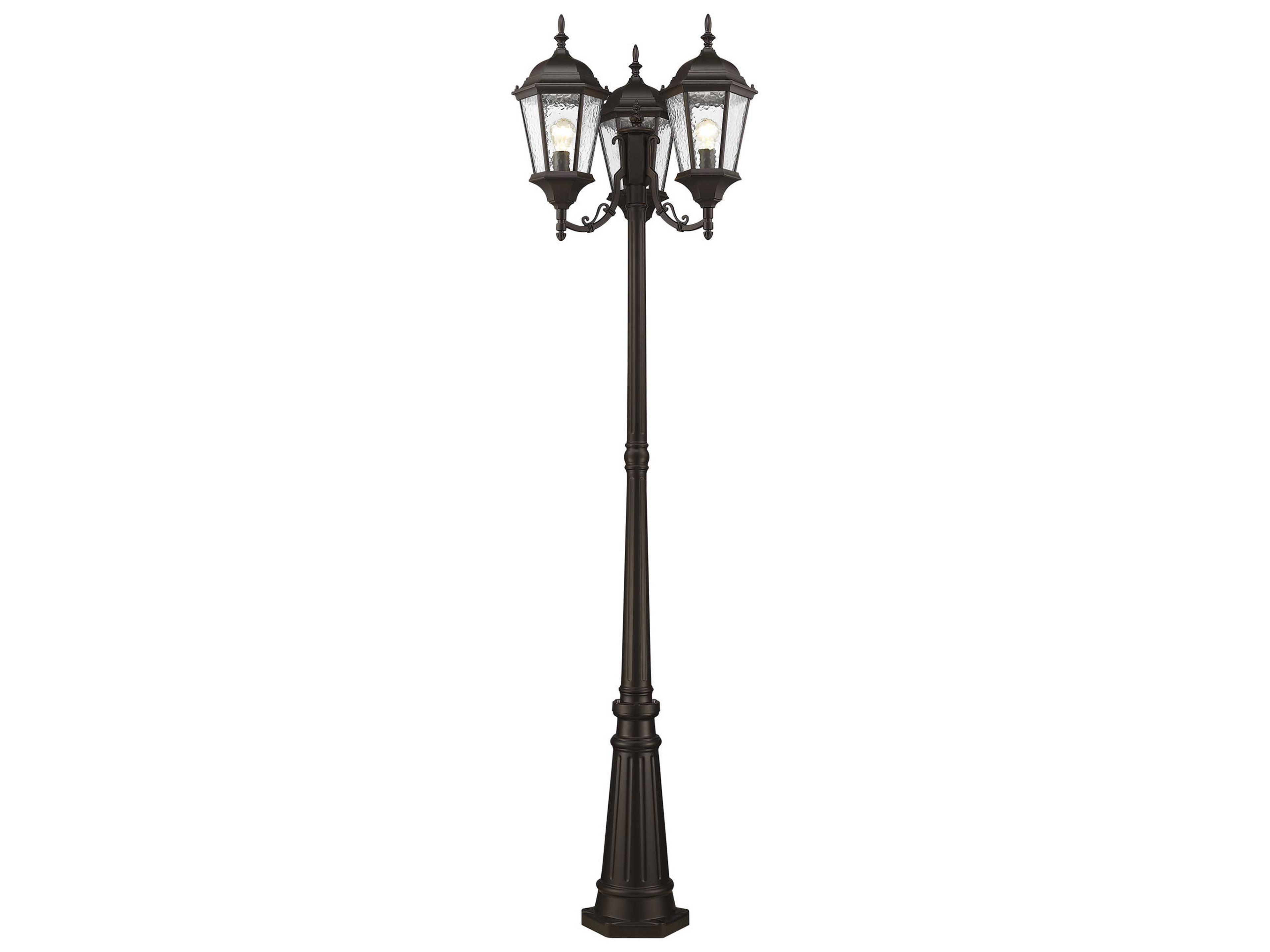 Livex Lighting Hamilton 3 - Light Outdoor Post Light