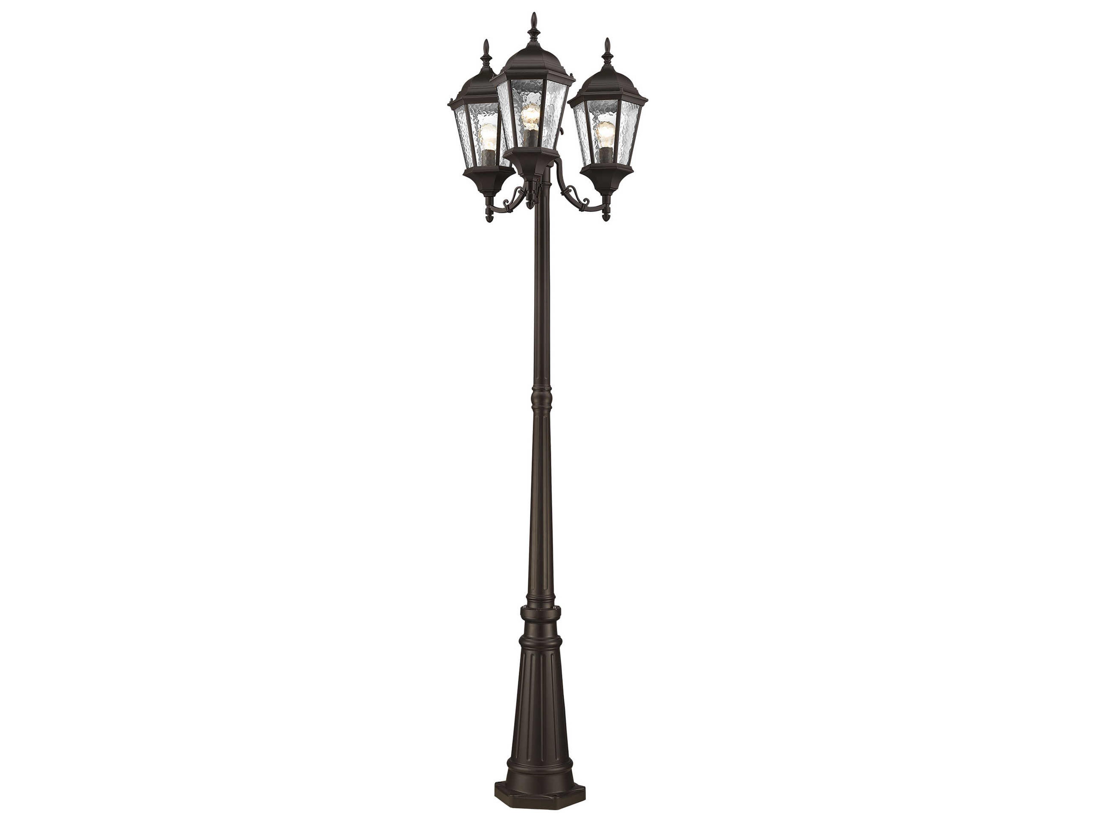 Livex Lighting Hamilton 3 - Light Outdoor Post Light