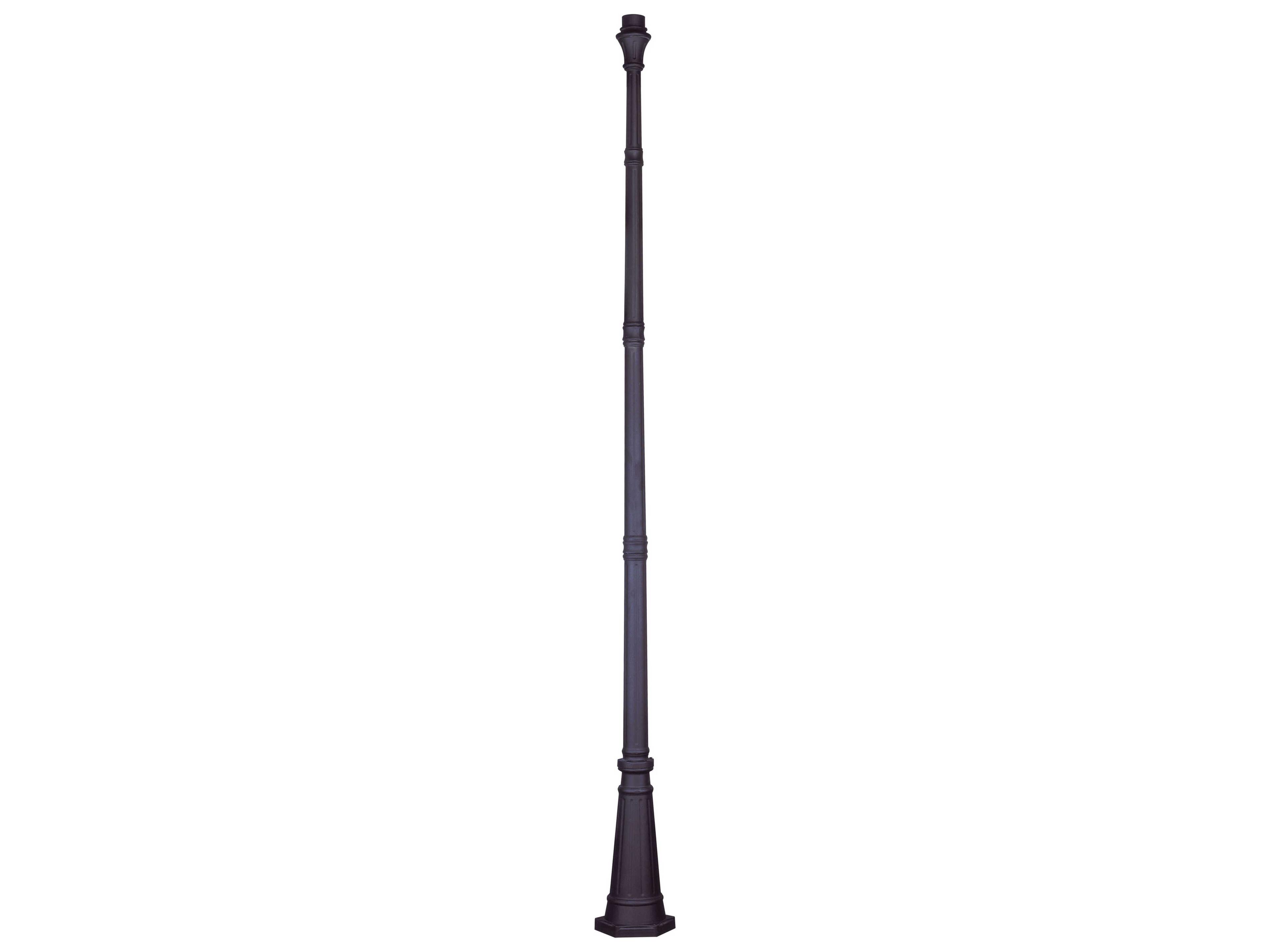 Outdoor Basics Cast Aluminum Fluted Post