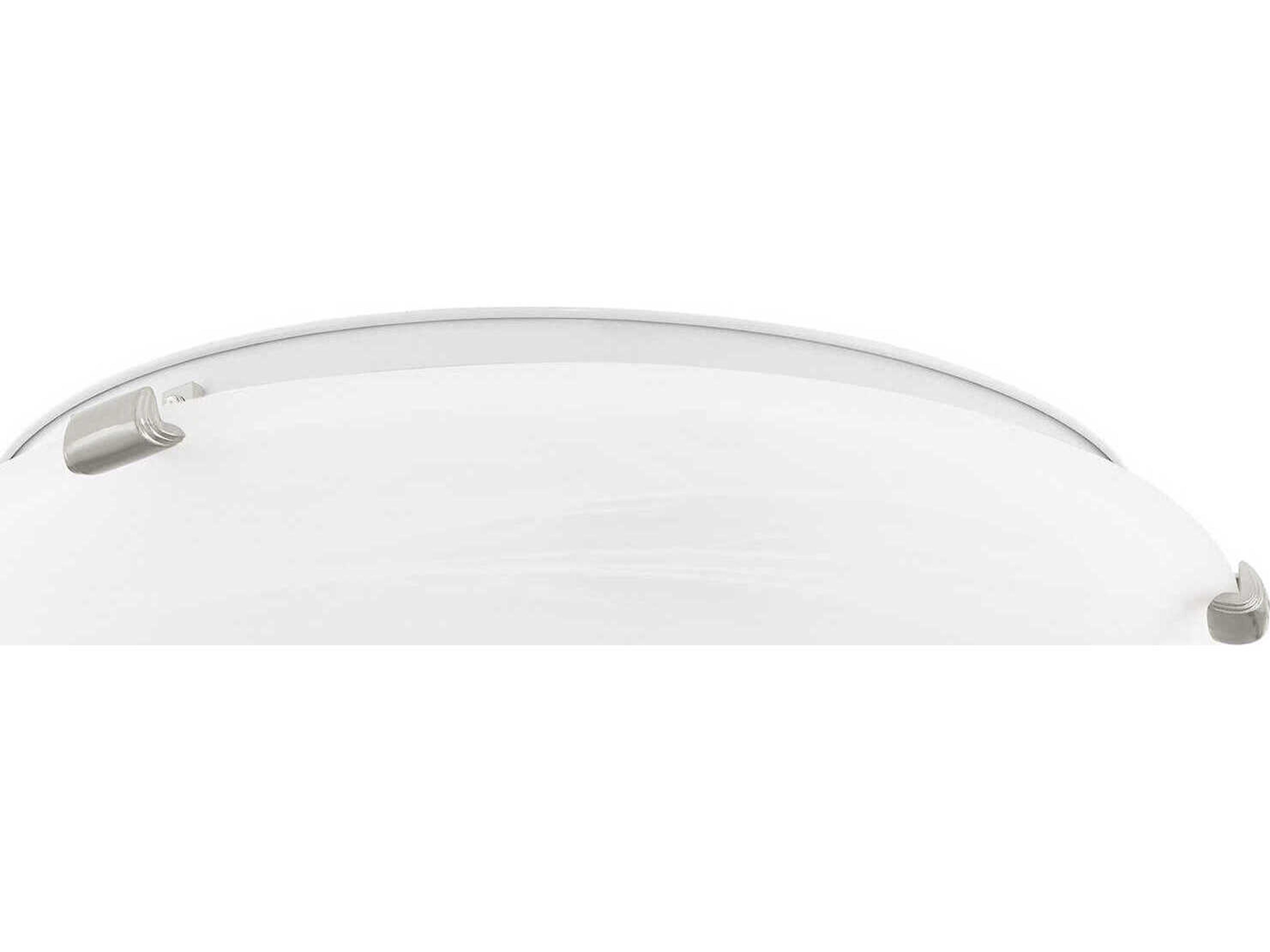 Livex Lighting Oasis 3-Light Brushed Nickel Glass Flush Mount