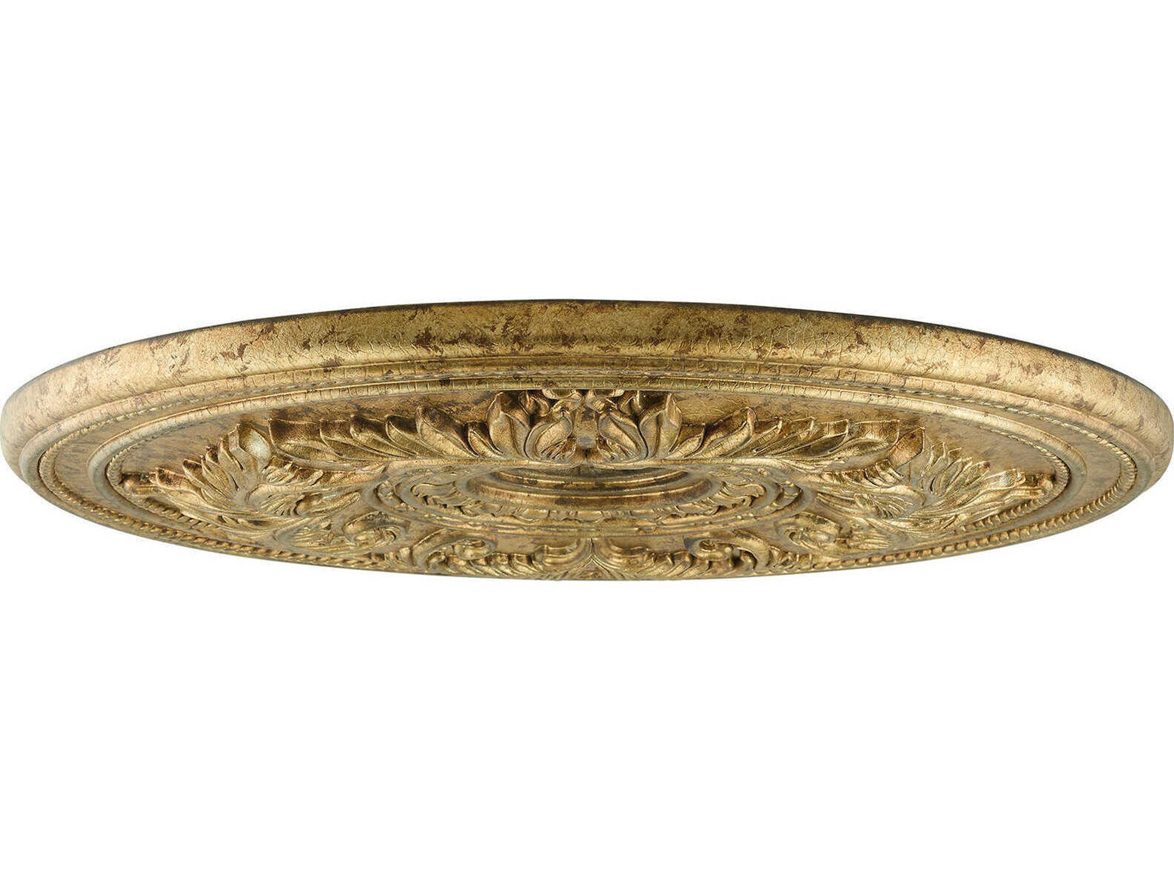 Livex Lighting Versailles Vintage Gold Leaf Ceiling Medallion