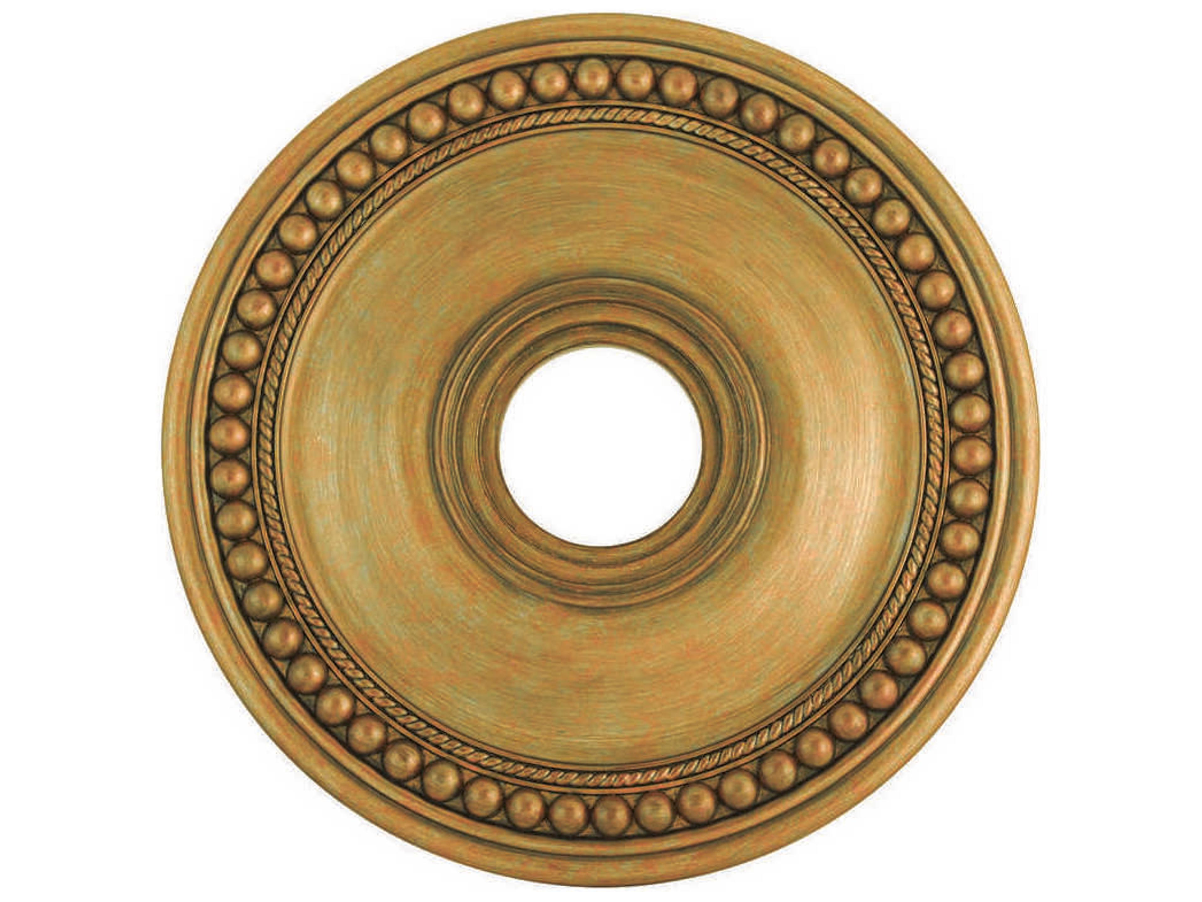 Wingate Antique Gold Leaf 20" Ceiling Medallion