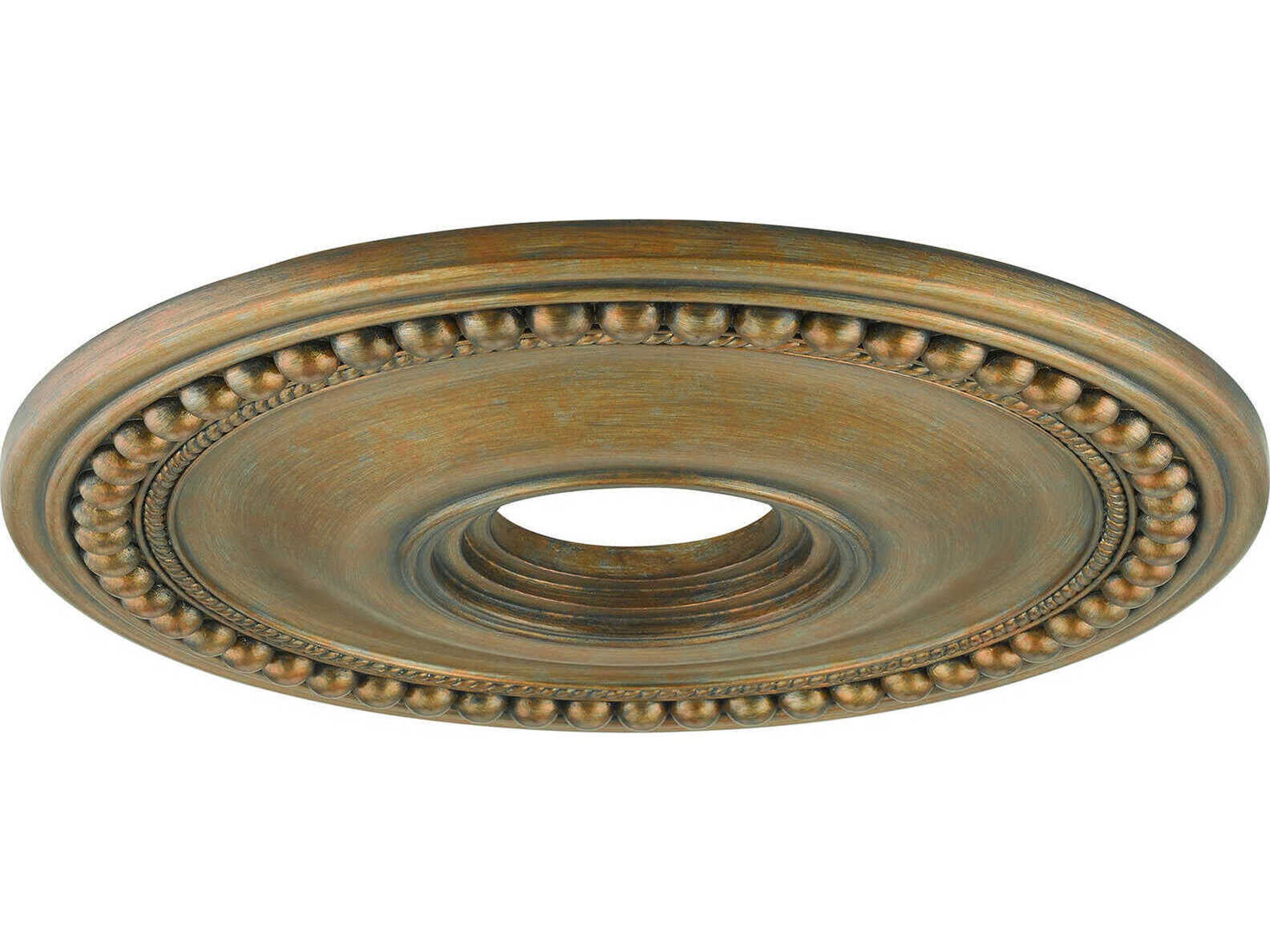 Livex Lighting Wingate Antique Gold Leaf 20" Ceiling Medallion