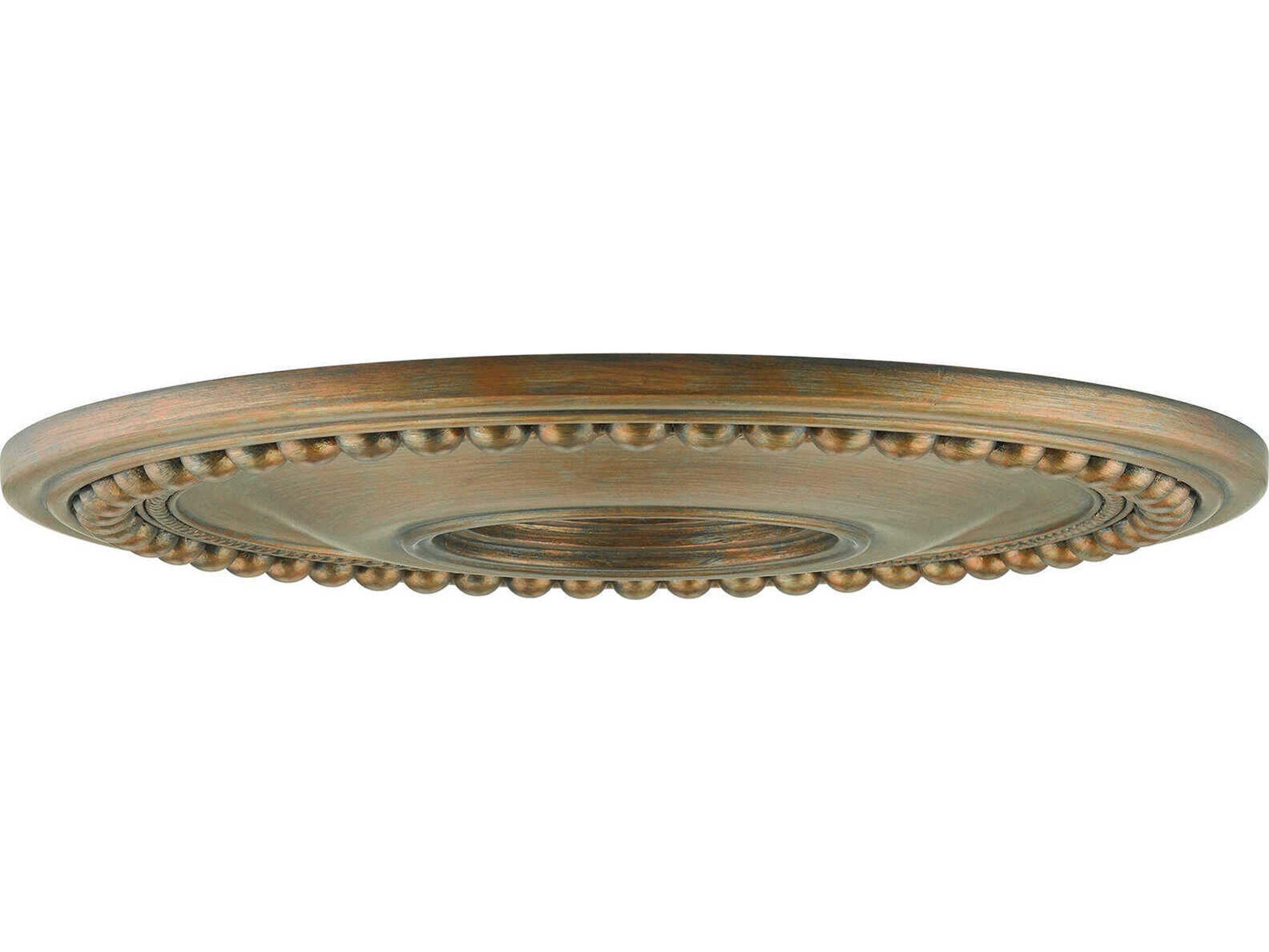 Livex Lighting Wingate Antique Gold Leaf 20" Ceiling Medallion