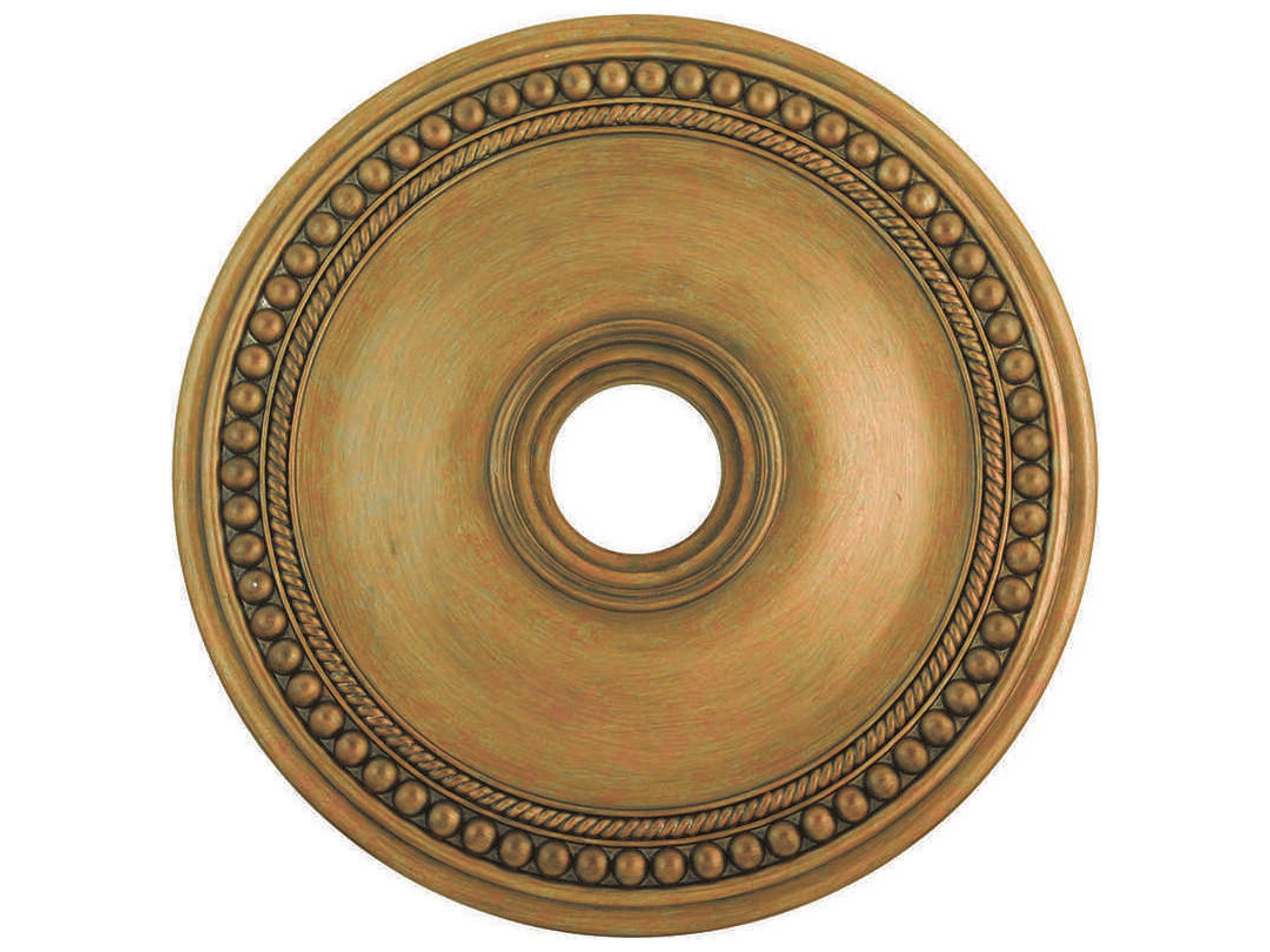 Wingate Antique Gold Leaf 24" Ceiling Medallion