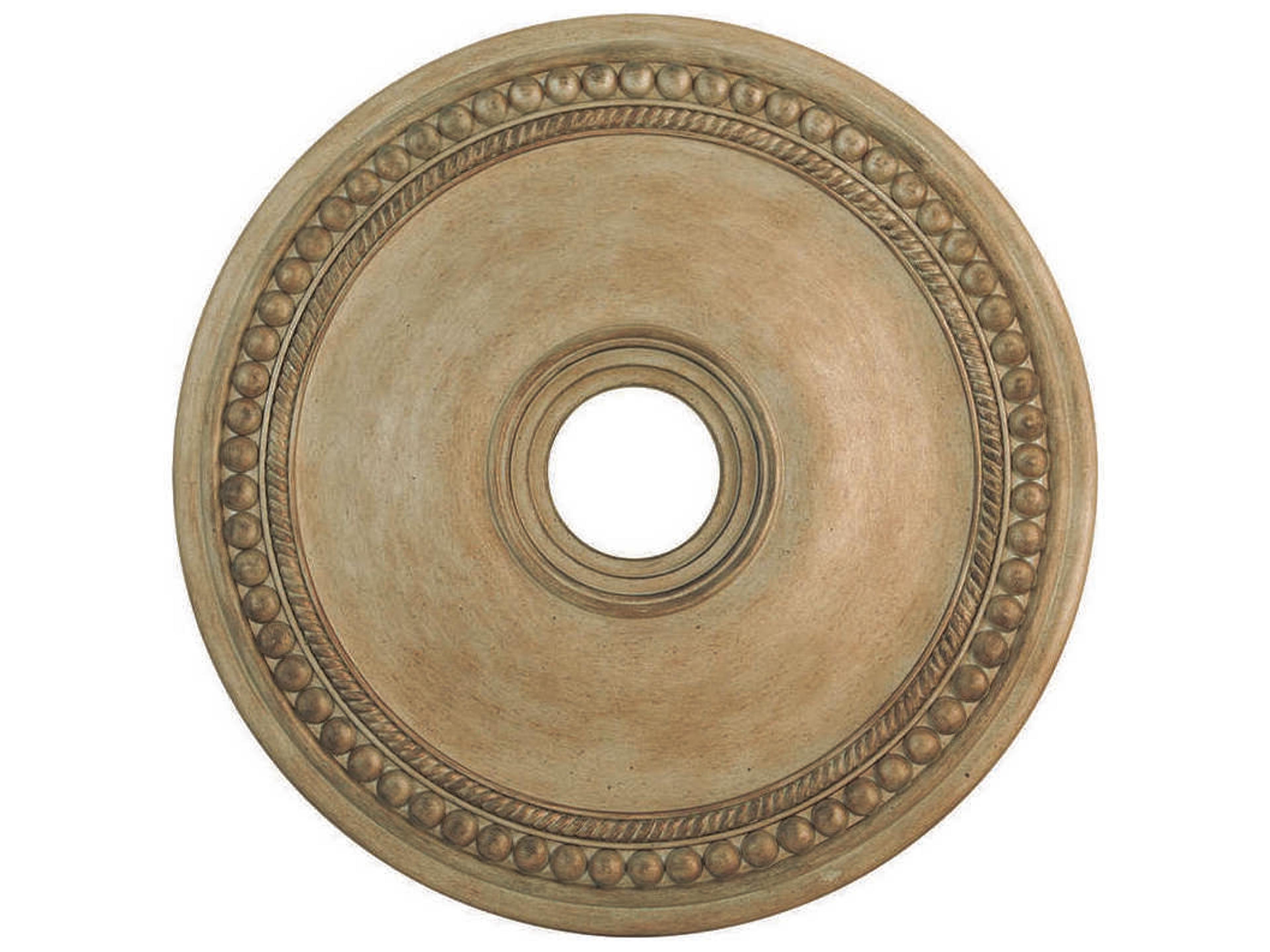 Wingate Antique Silver Leaf 24" Ceiling Medallion