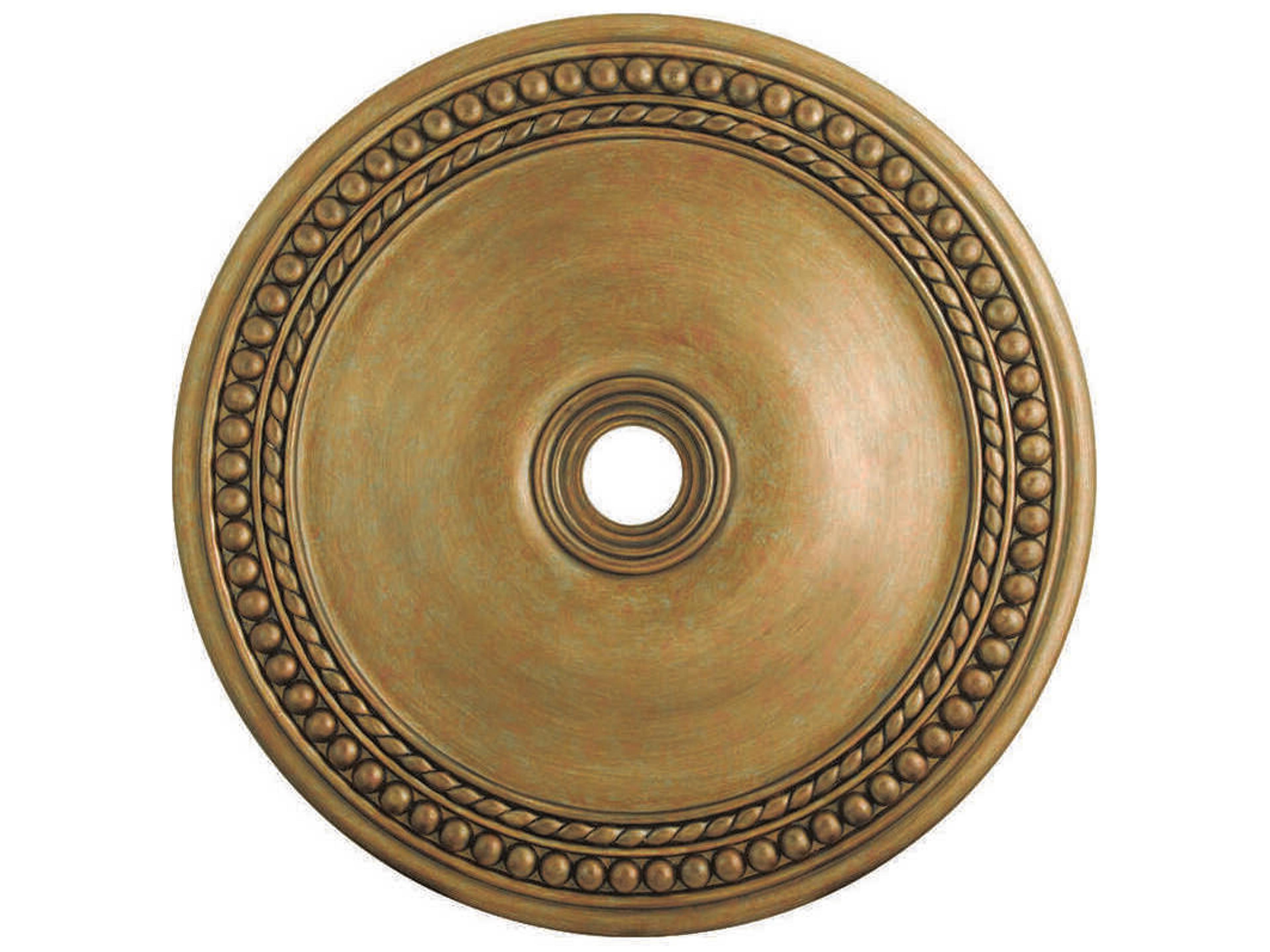 Wingate Antique Gold Leaf 42" Ceiling Medallion