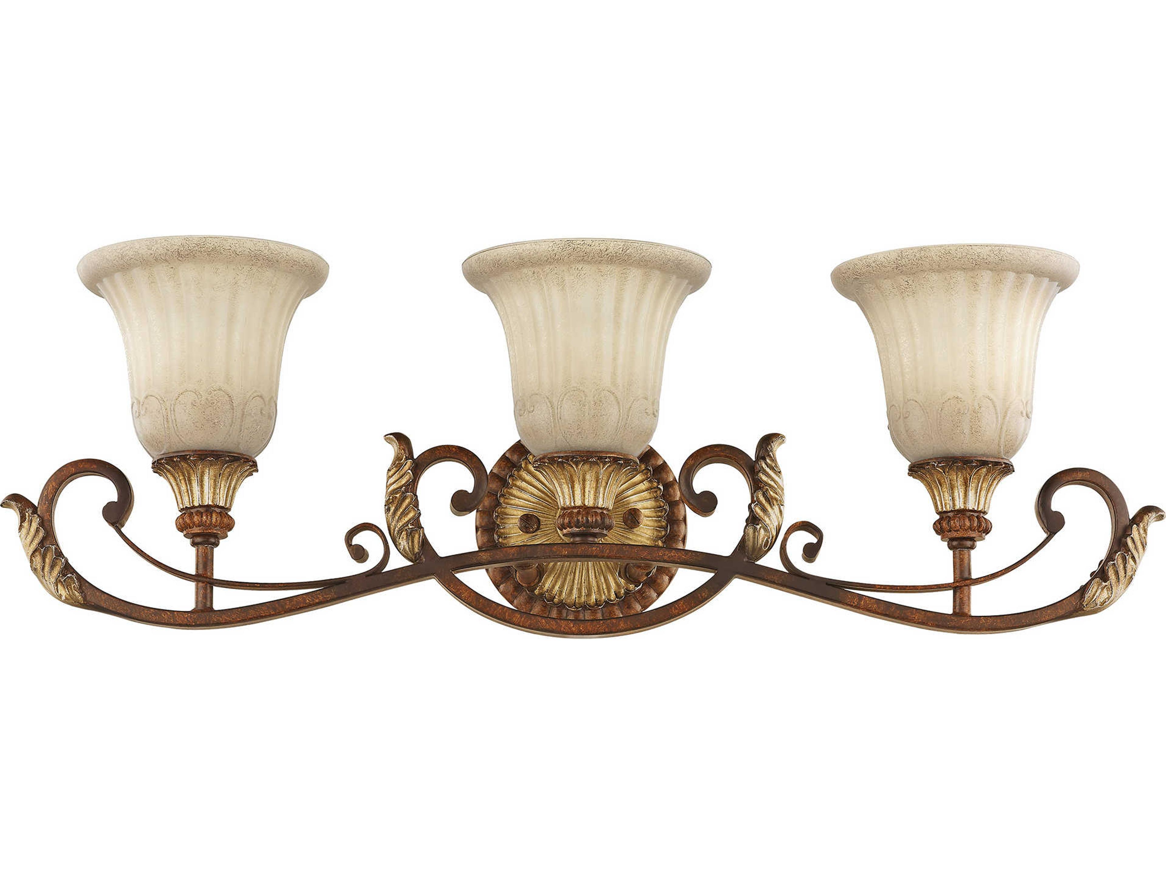 Livex Lighting Villa Verona 3-Light Bronze Vanity Light