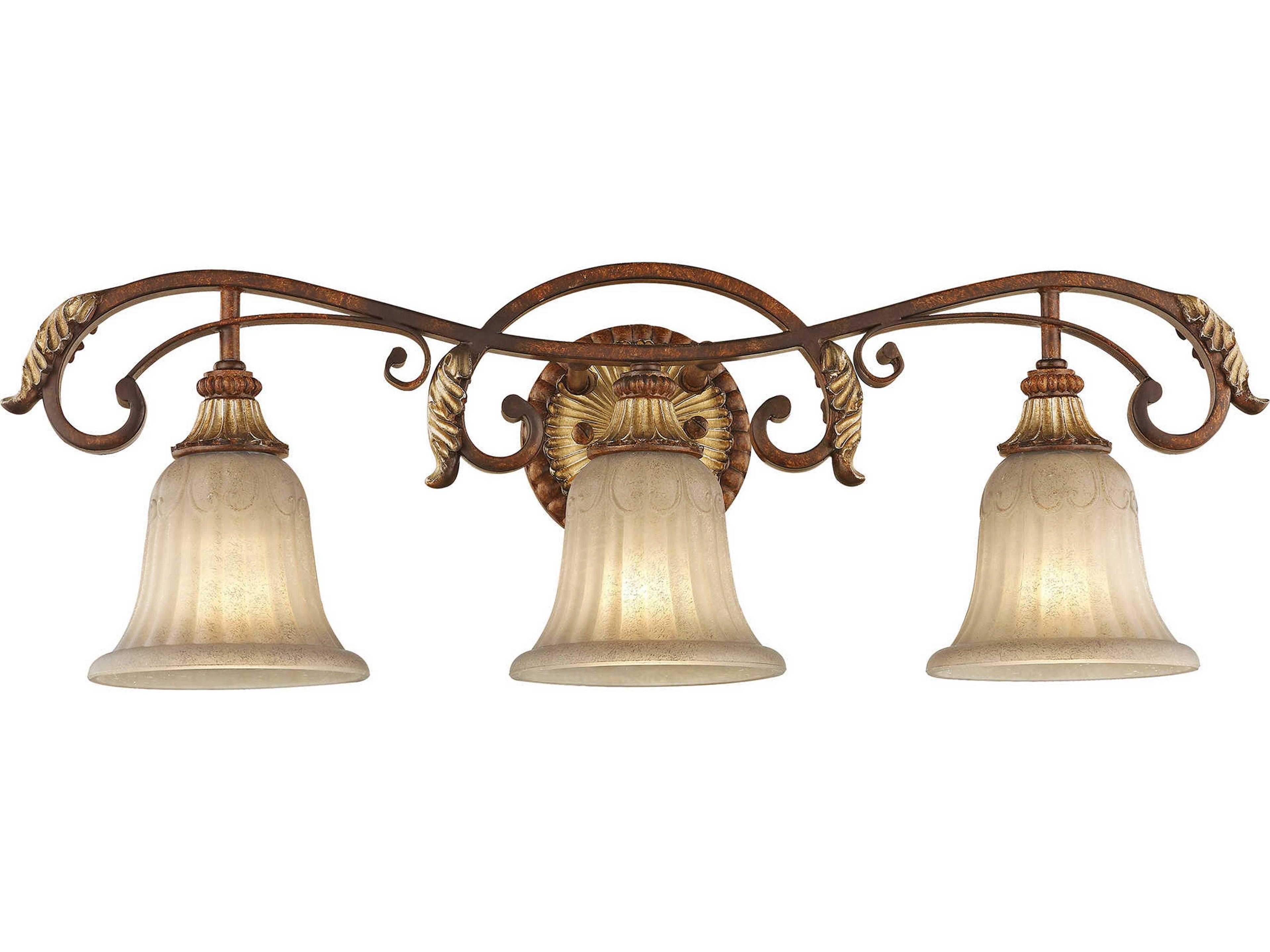 Livex Lighting Villa Verona 3-Light Bronze Vanity Light