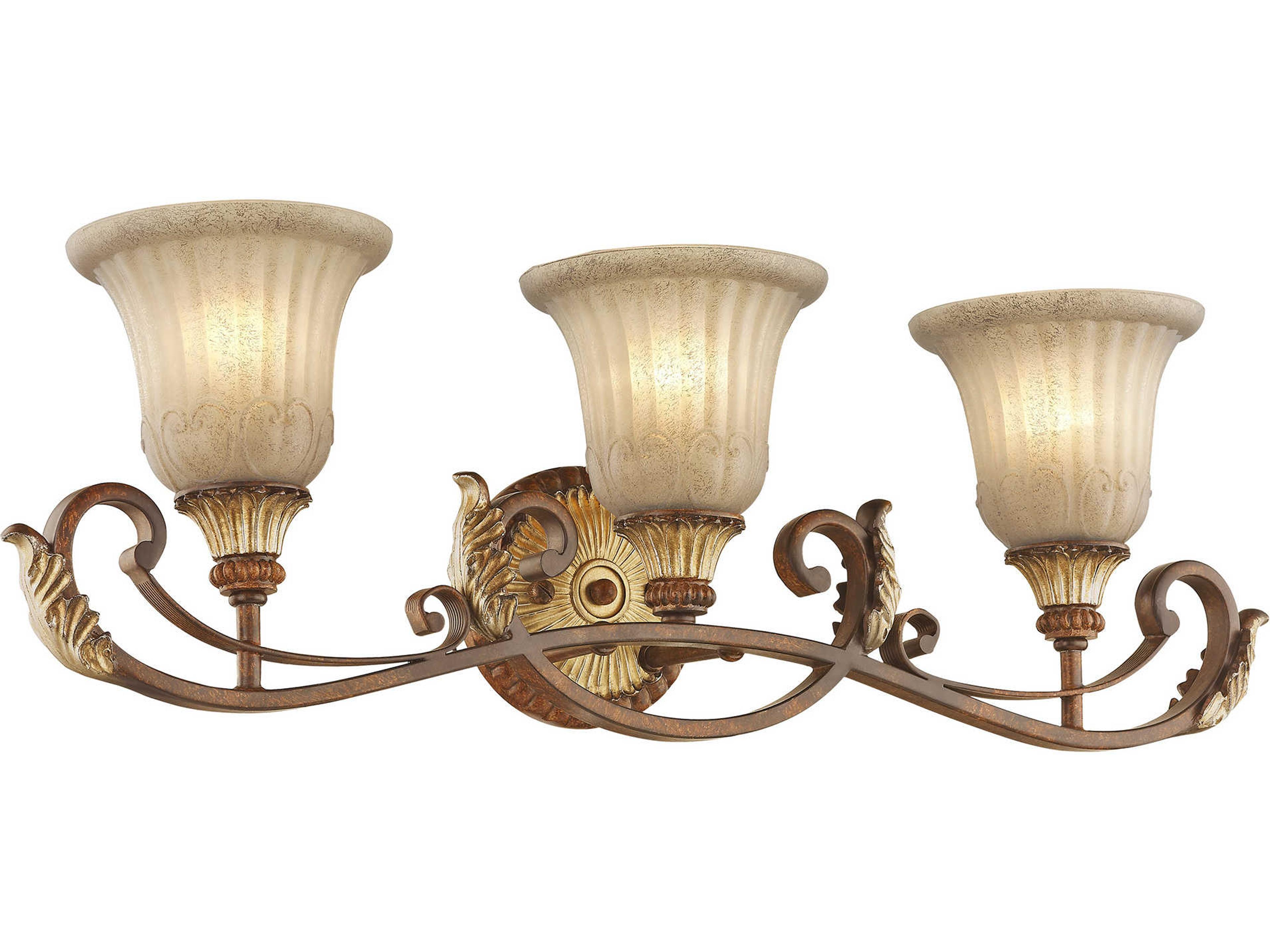 Livex Lighting Villa Verona 3-Light Bronze Vanity Light