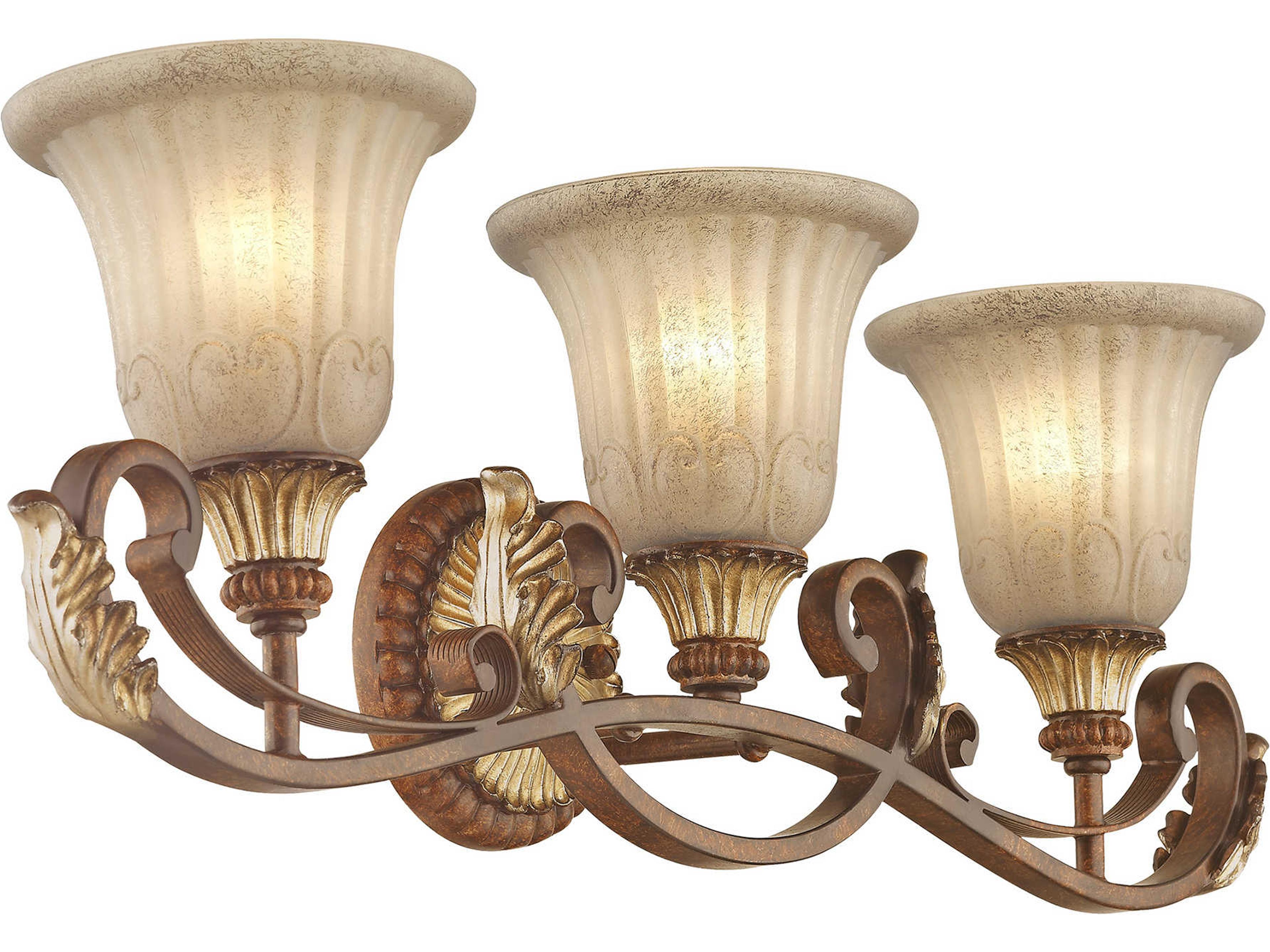 Livex Lighting Villa Verona 3-Light Bronze Vanity Light