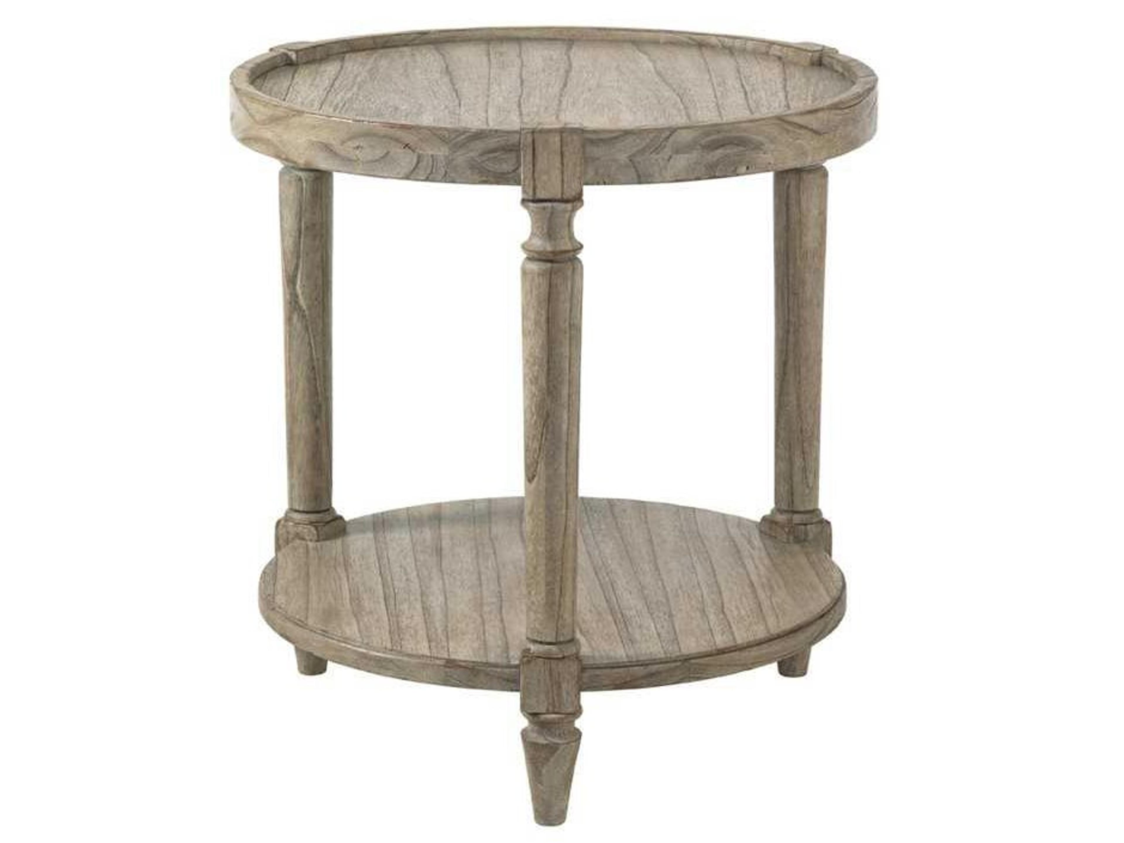 Twilight Bay Round Driftwood End Table