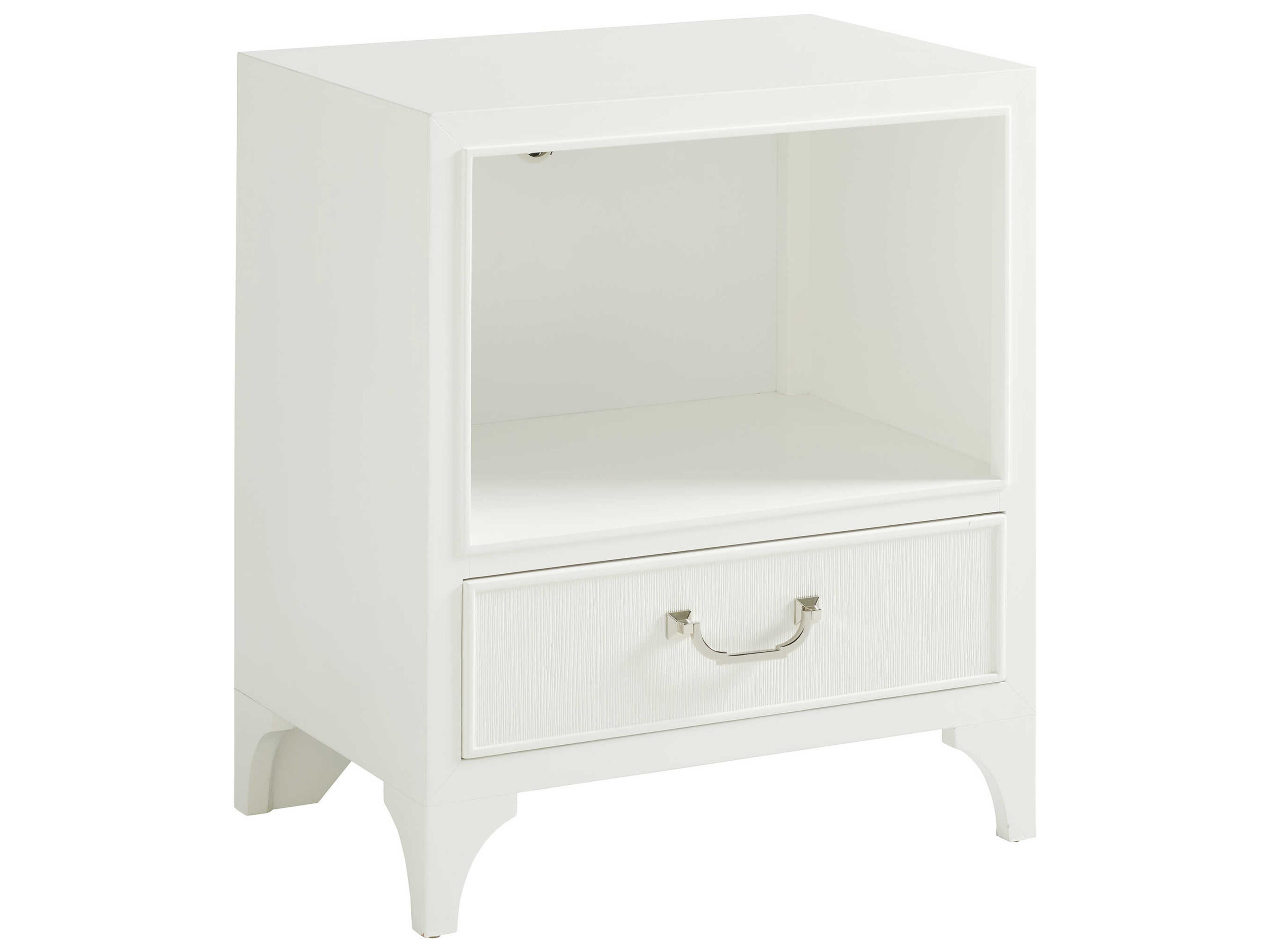Avondale 1-Drawer White Maple Wood Nightstand