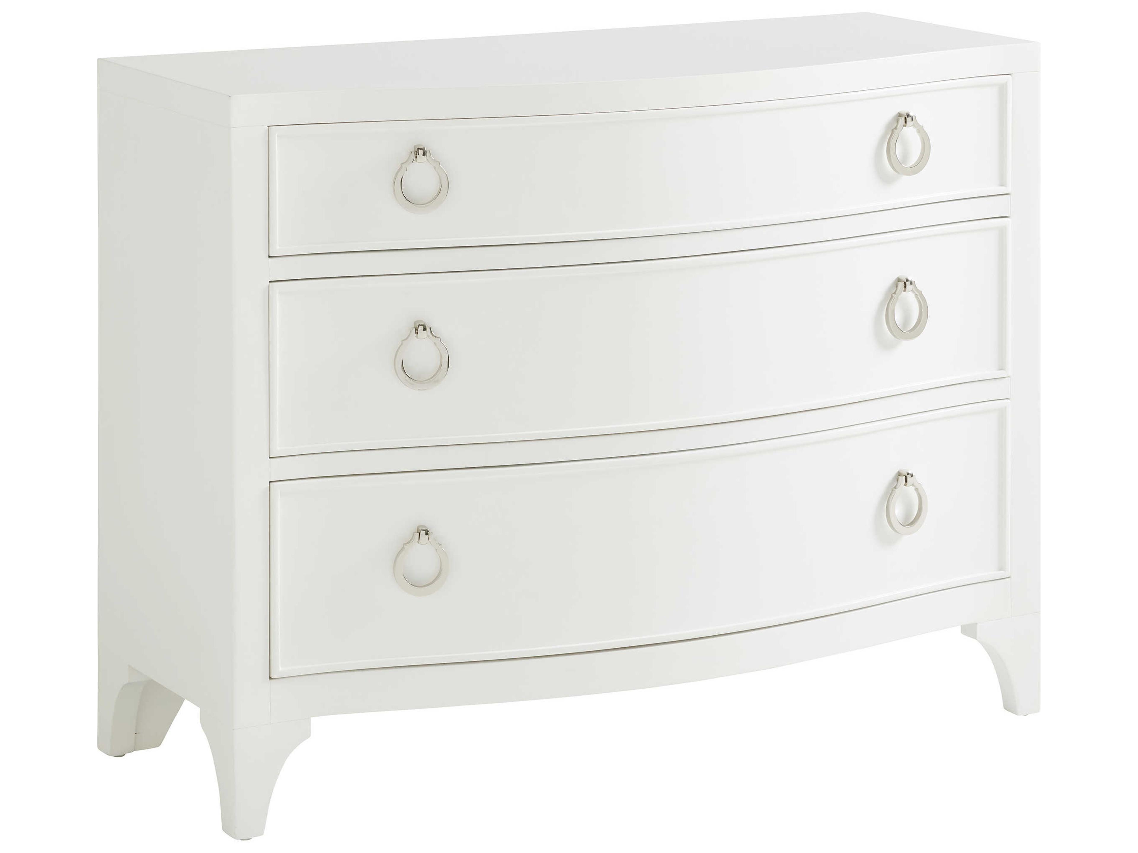 Avondale 3-Drawers White Maple Wood Nightstand