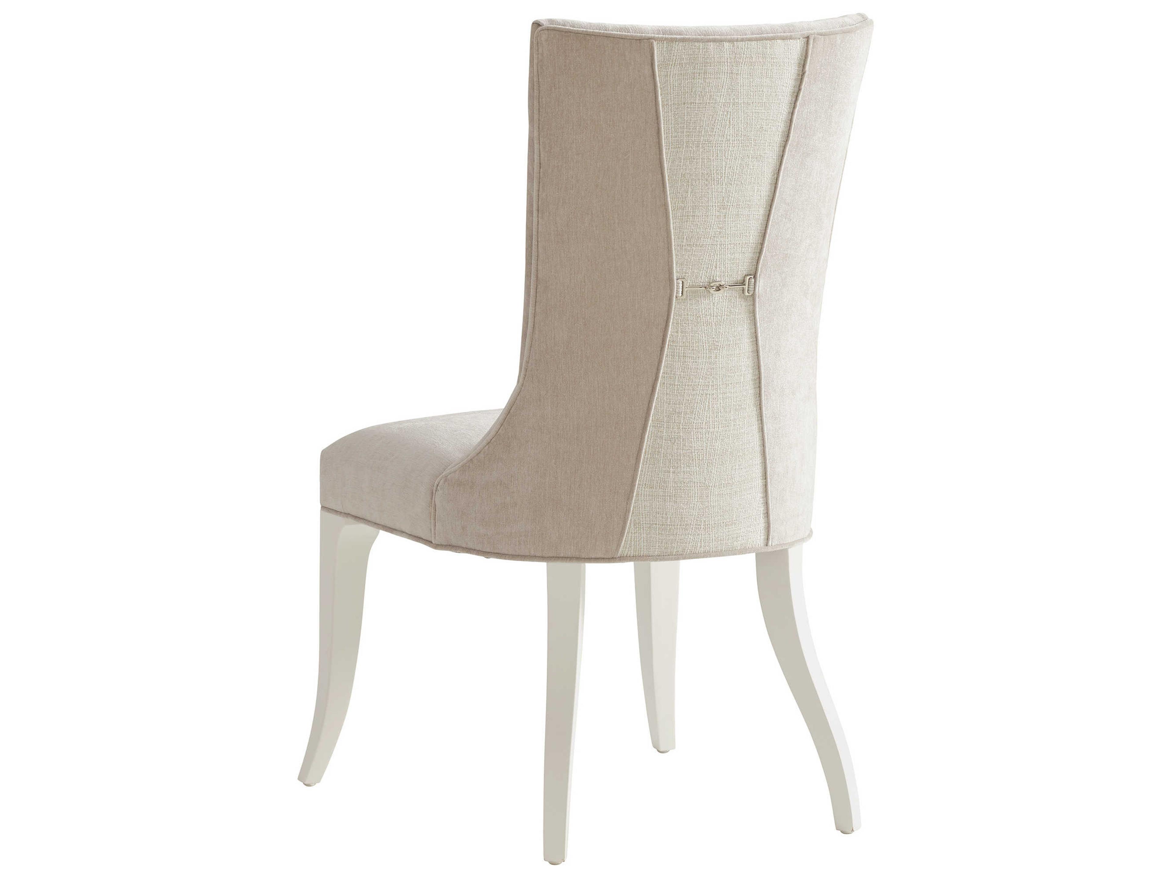 Lexington Avondale Maple Wood Beige Upholstered Side Dining Chair