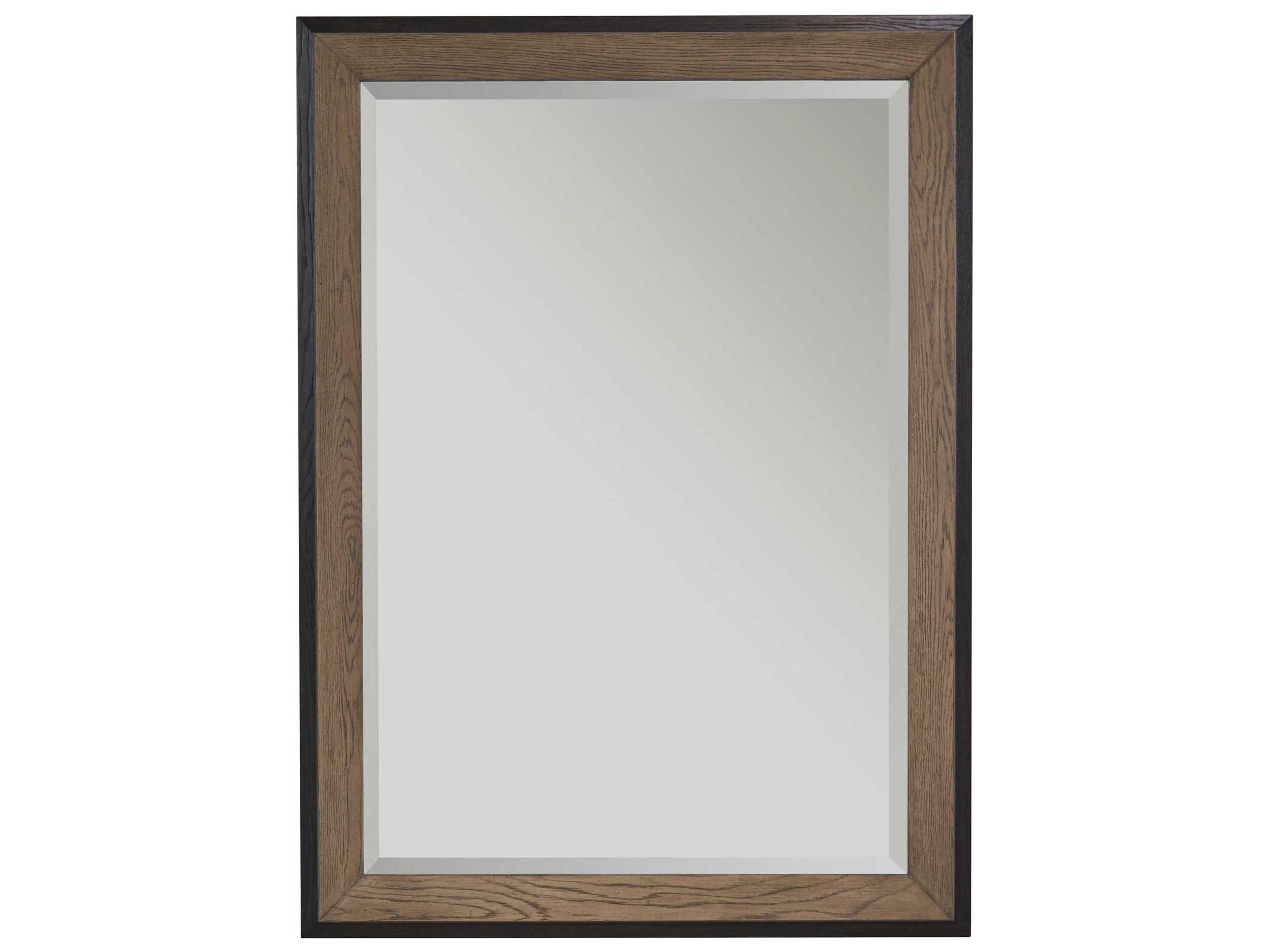 Zanzibar Senegal Rectangular Wall Mirror in Two-Tone Wood Finish