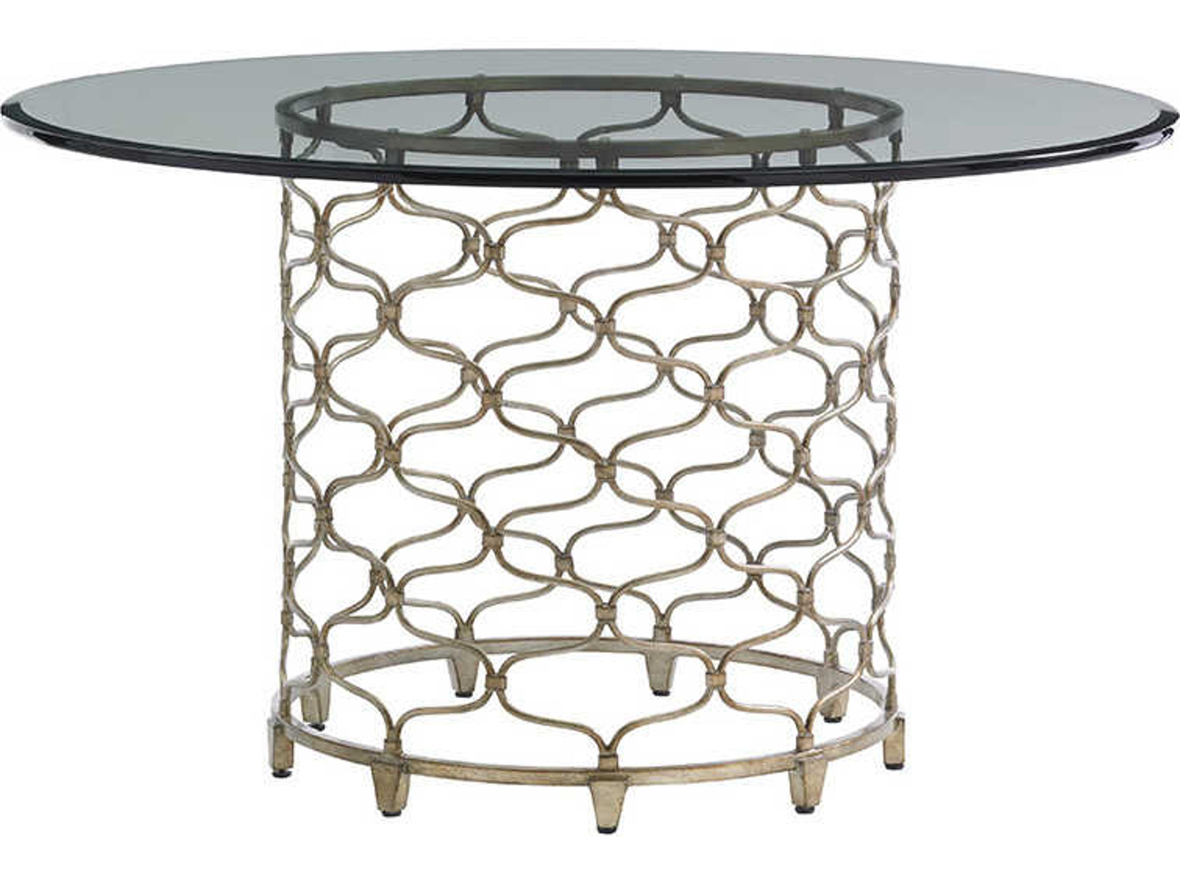 Laurel Canyon Round Glass Dining Table