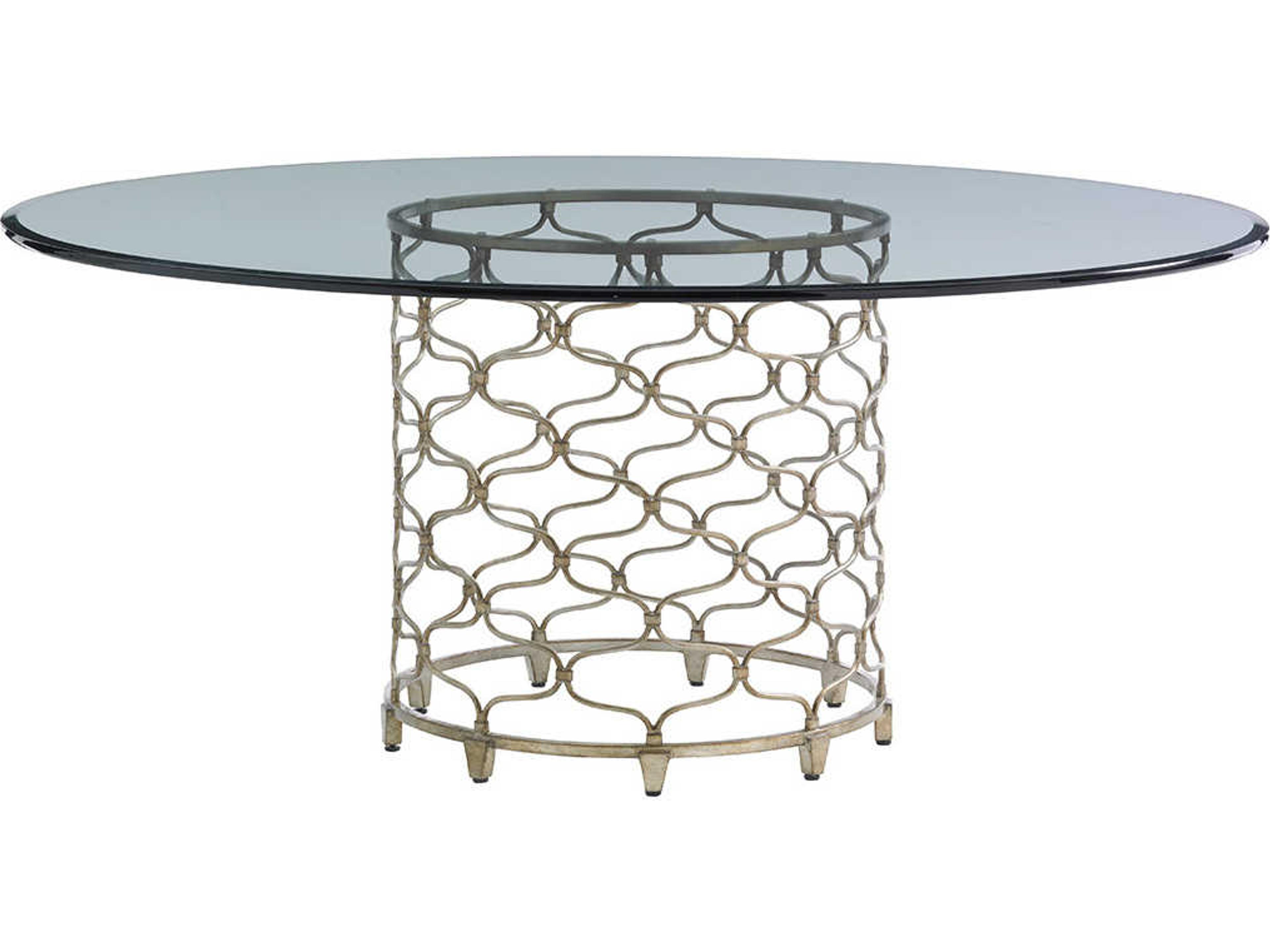 Laurel Canyon Round Glass Dining Table