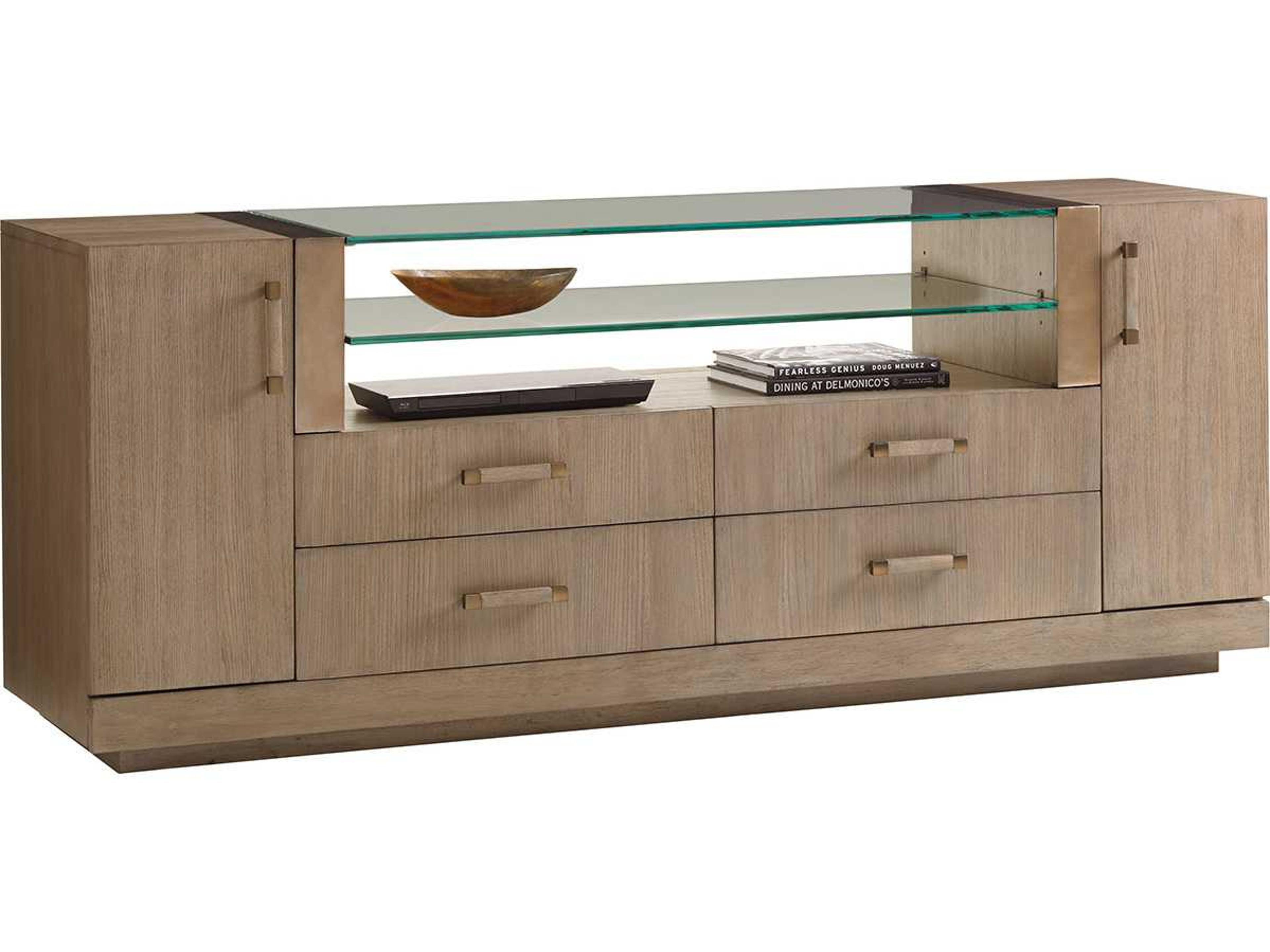 Shadow Play 76" Solid Wood Media Console