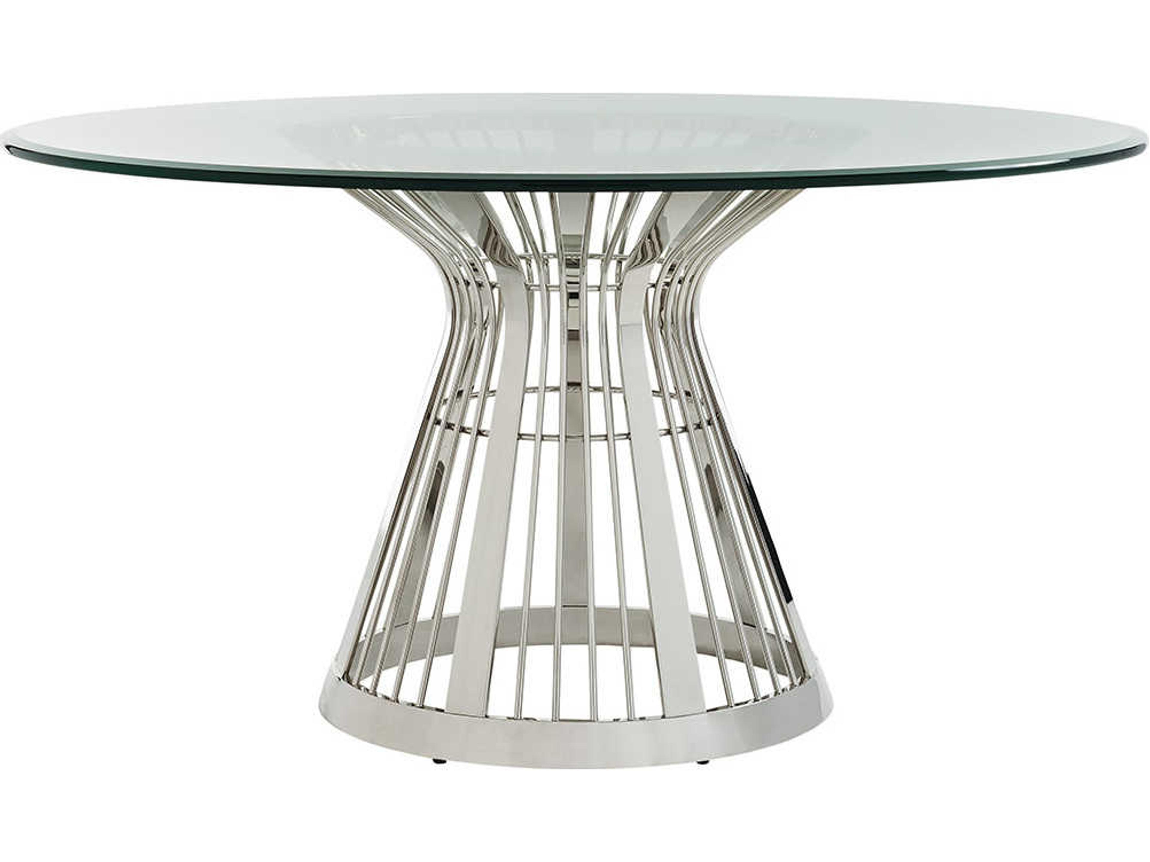 Ariana Round Glass Dining Table