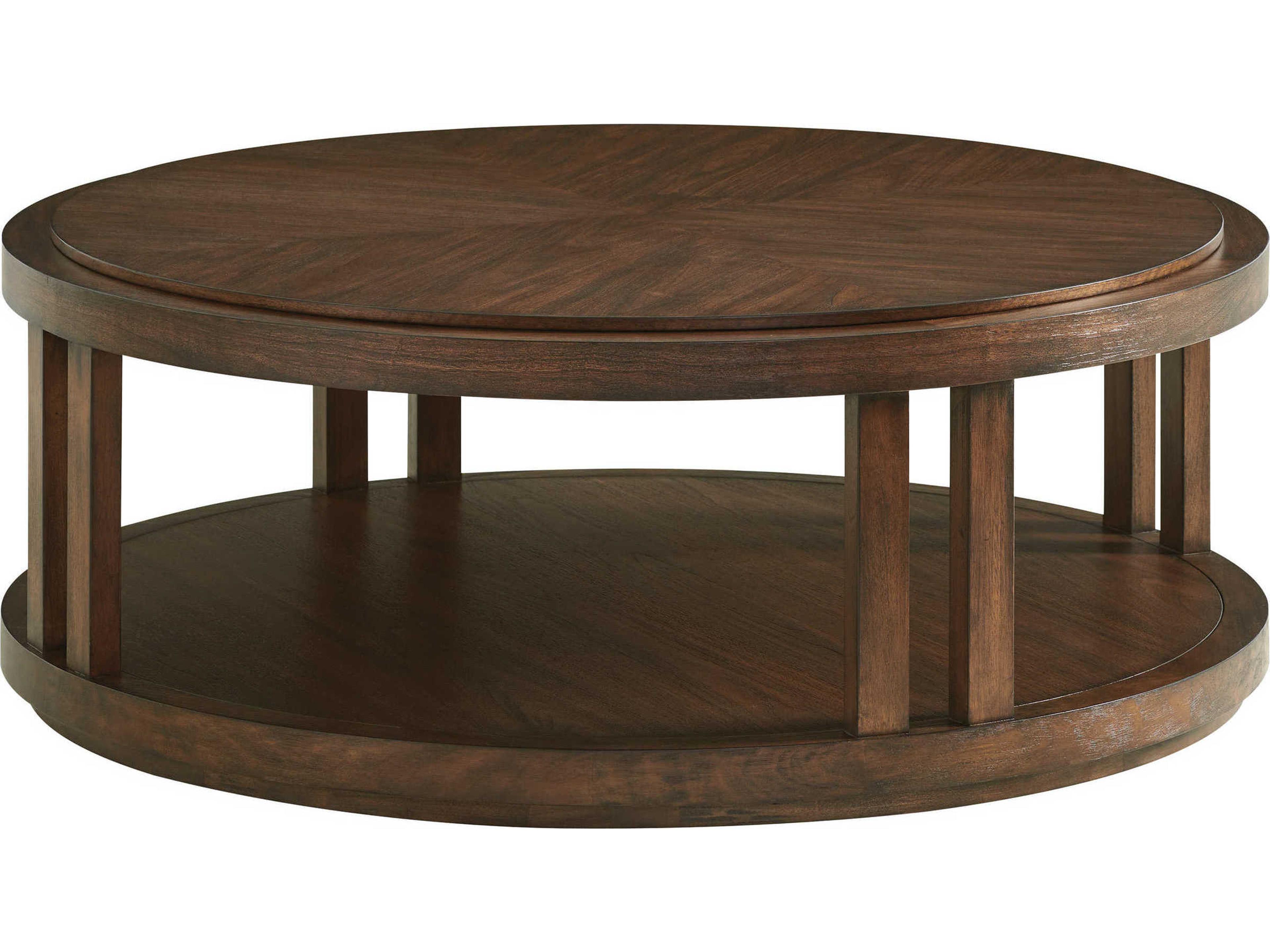 Silverado Round Wood Walnut Coffee Table