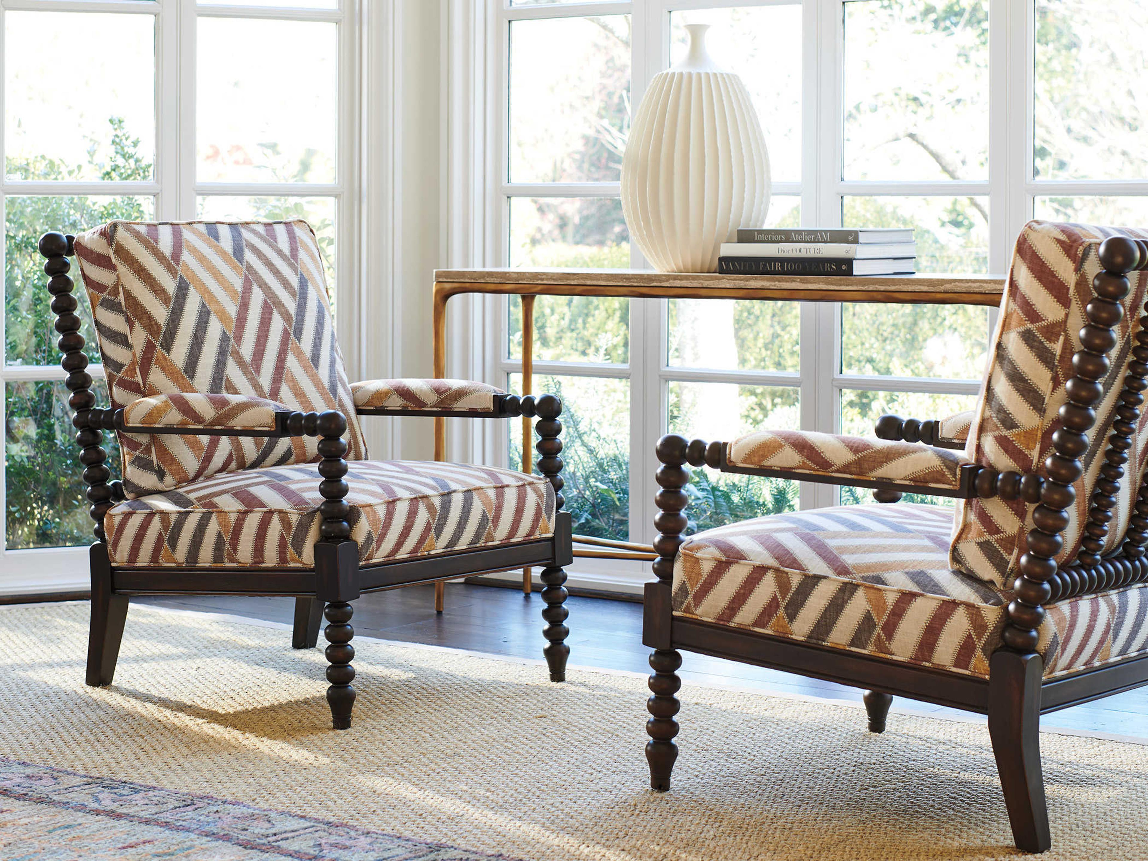 Lexington Silverado Brown Fabric Accent Chair