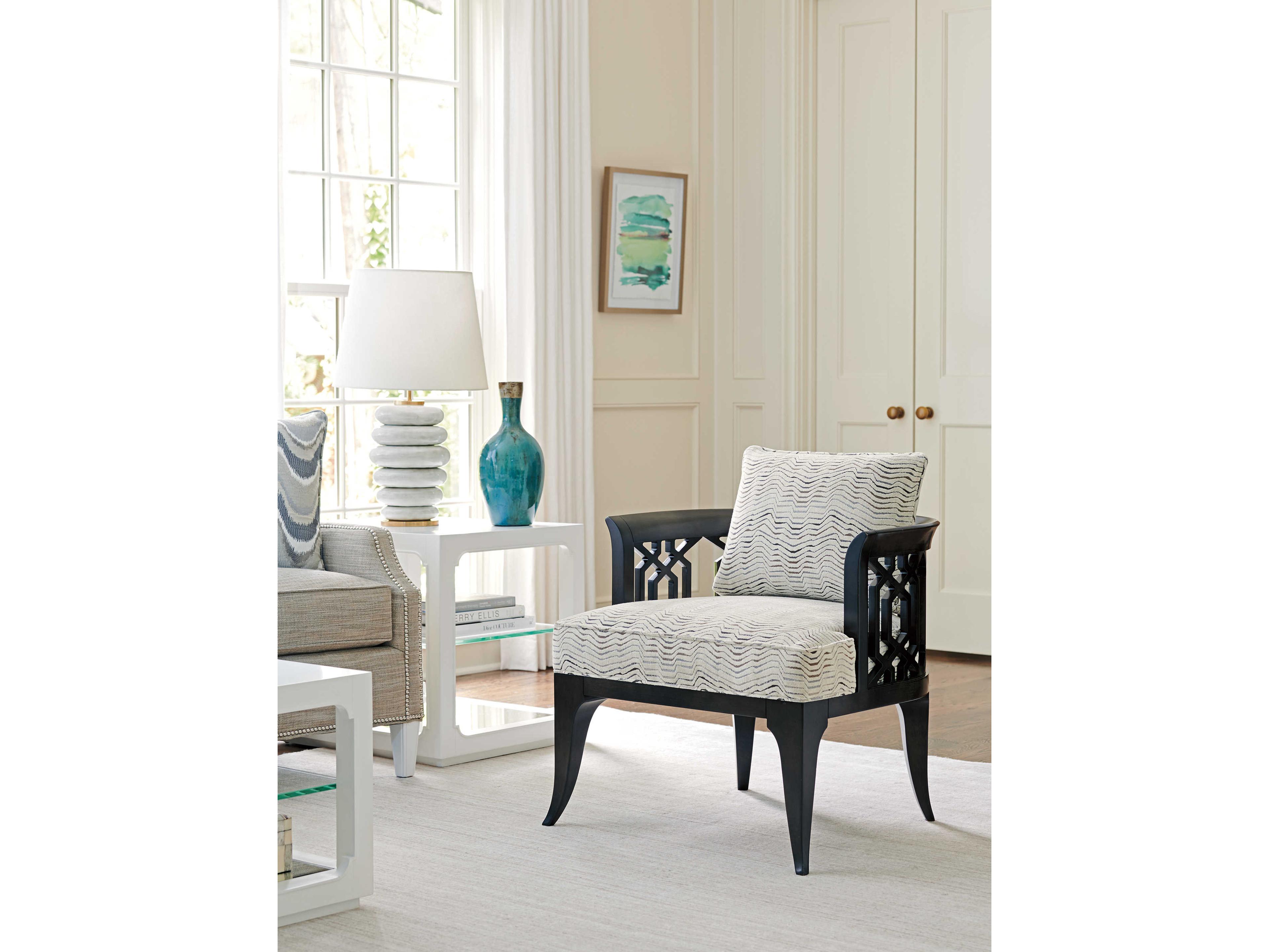Lexington Avondale Gray Fabric Accent Chair