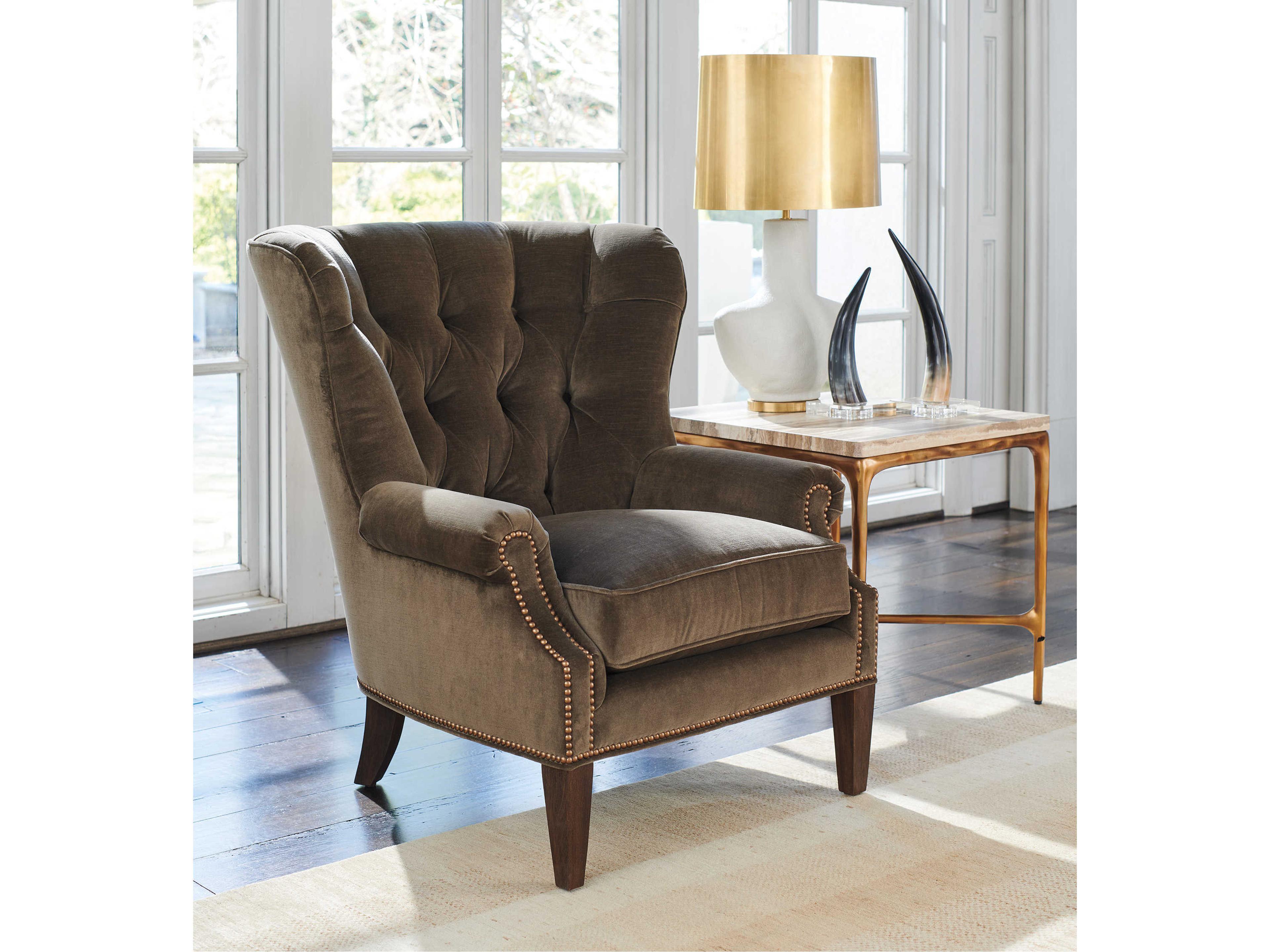 Lexington Silverado Brown Fabric Accent Chair