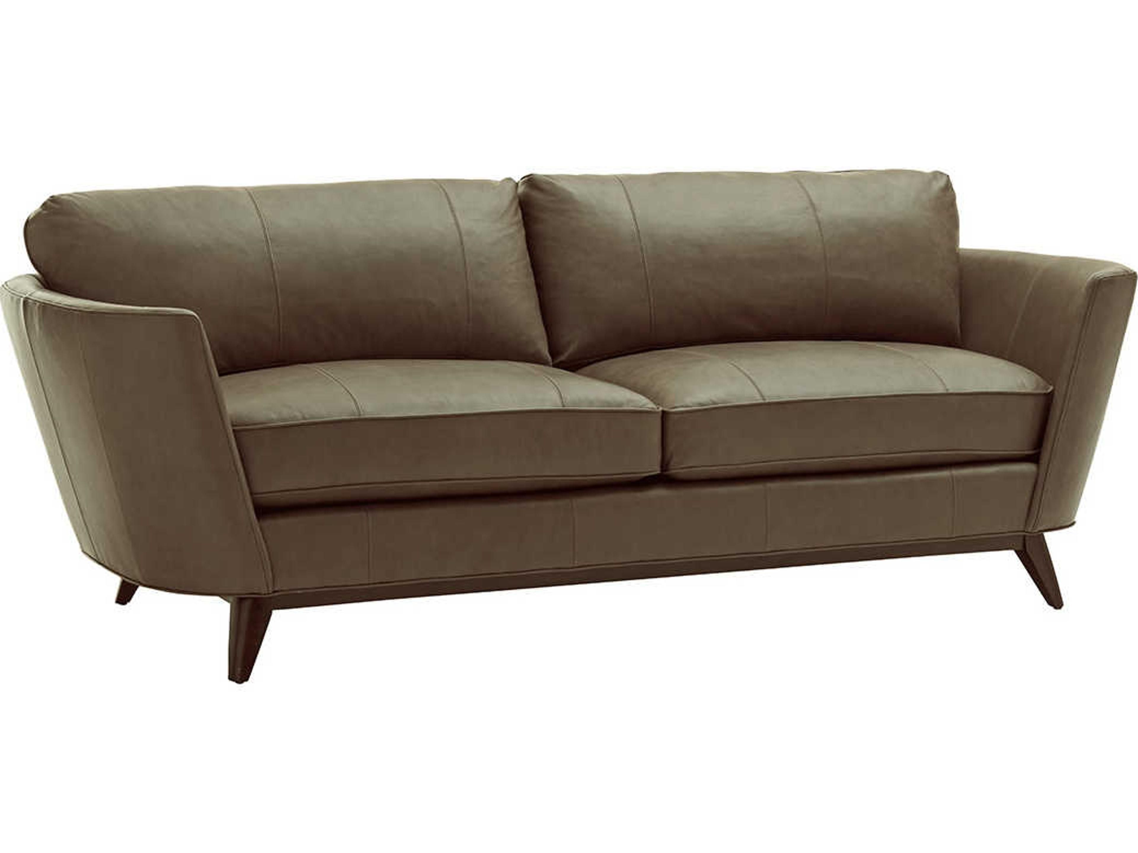 Leather Brown Upholstered Sofa