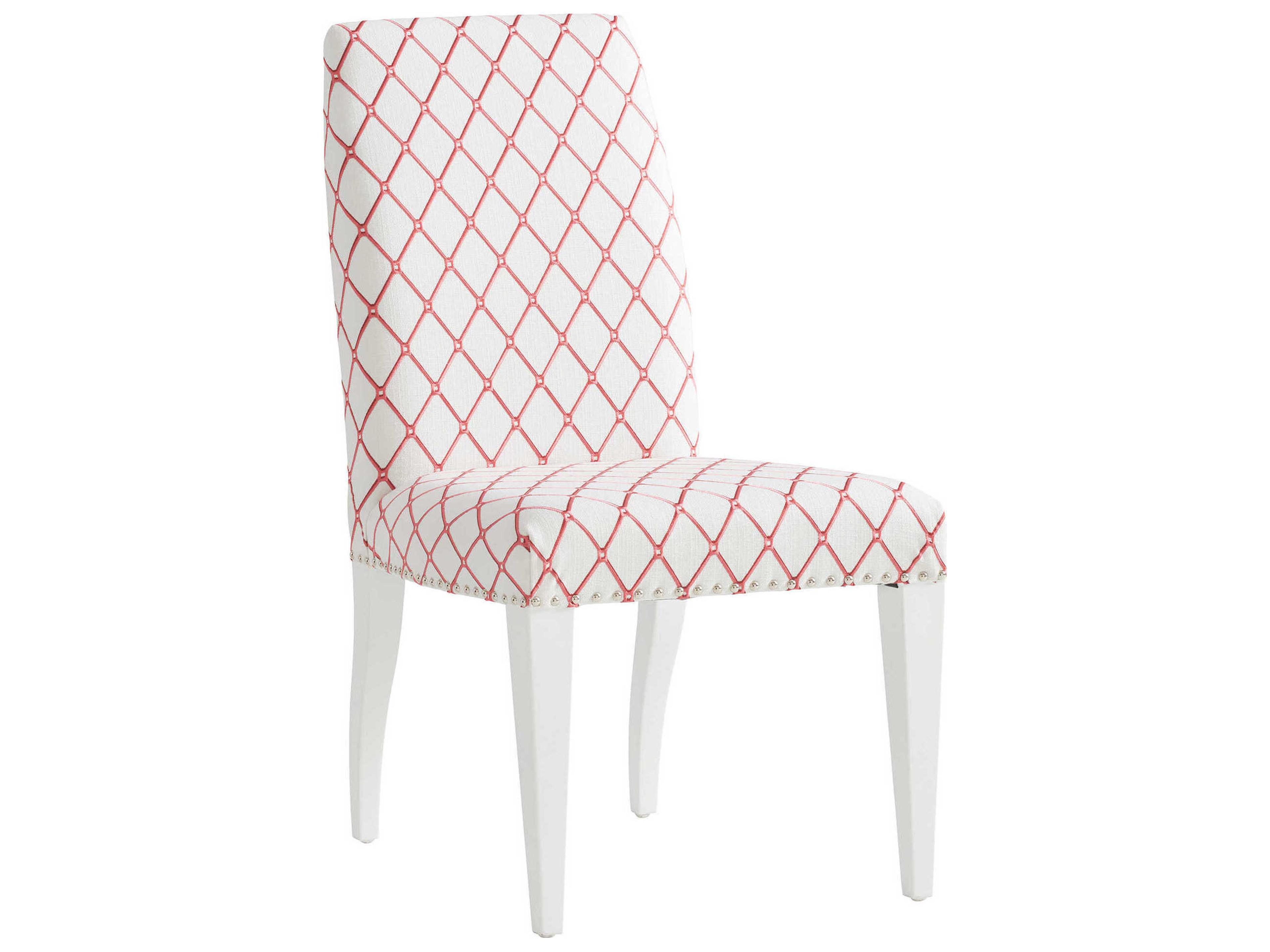 Avondale Darien White Upholstered Armless Dining Chair
