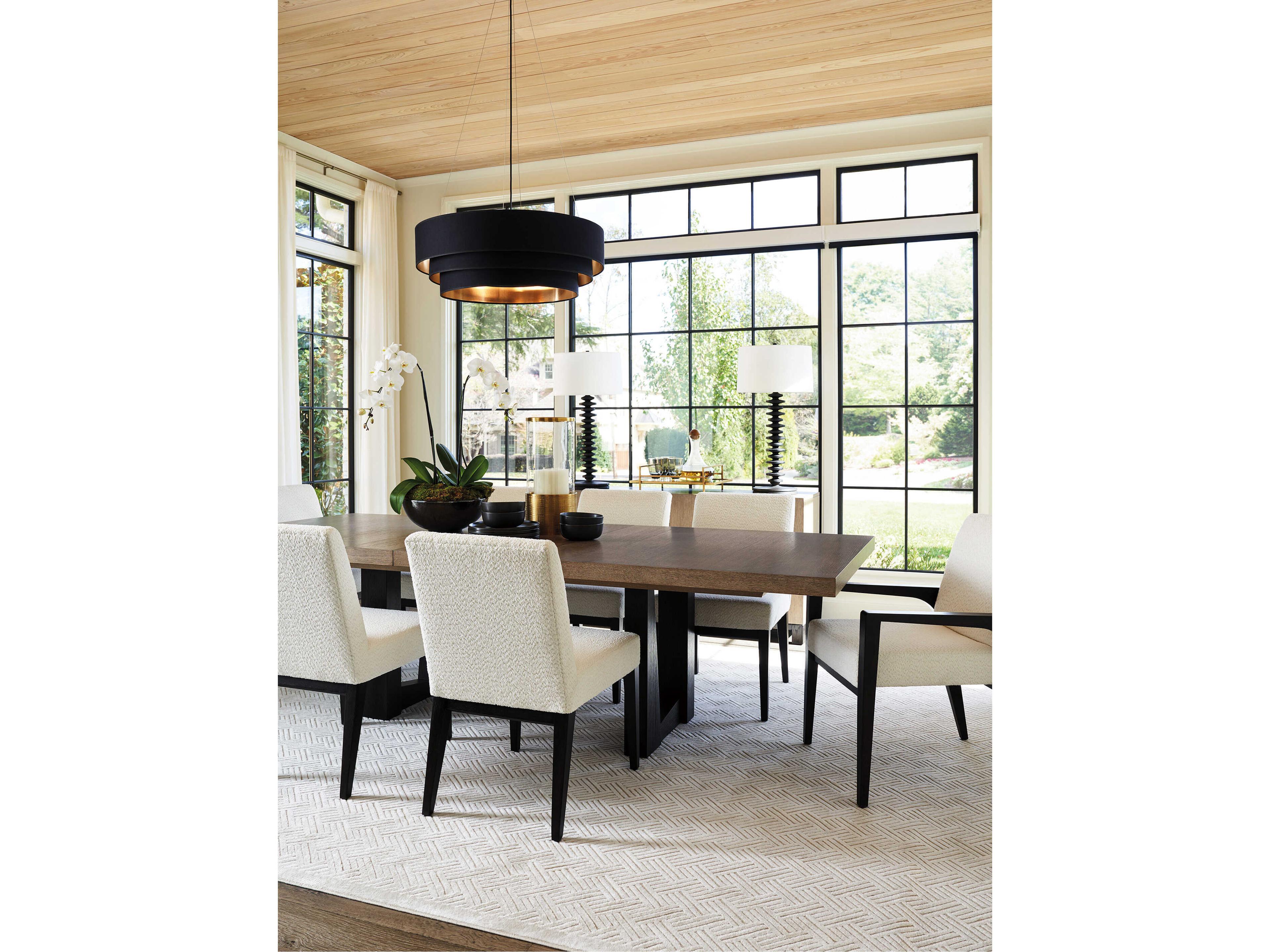 Lexington Zanzibar Latham White Upholstered Armless Dining Chair