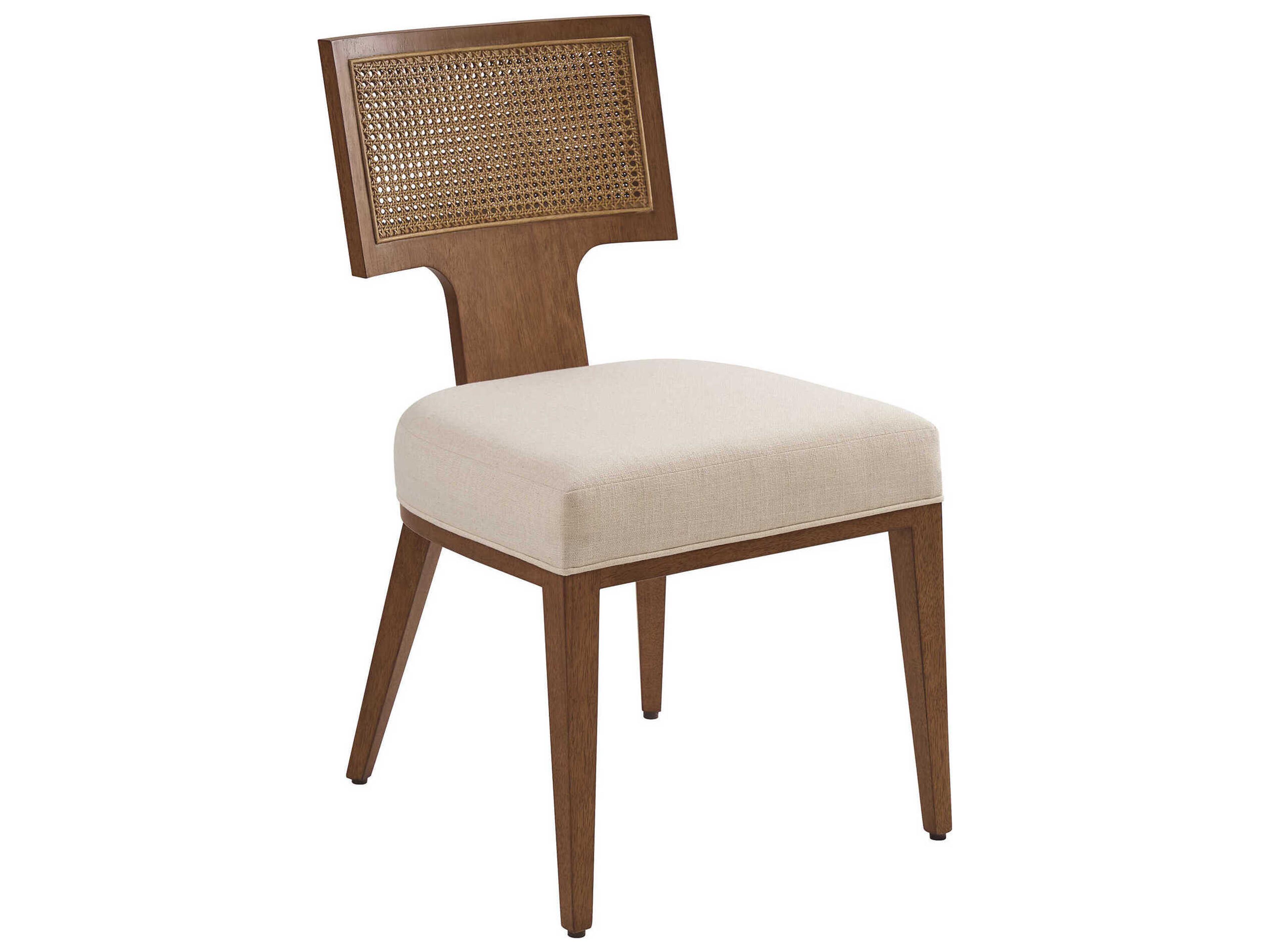 La Costa Serrano White Upholstered Armless Dining Chair