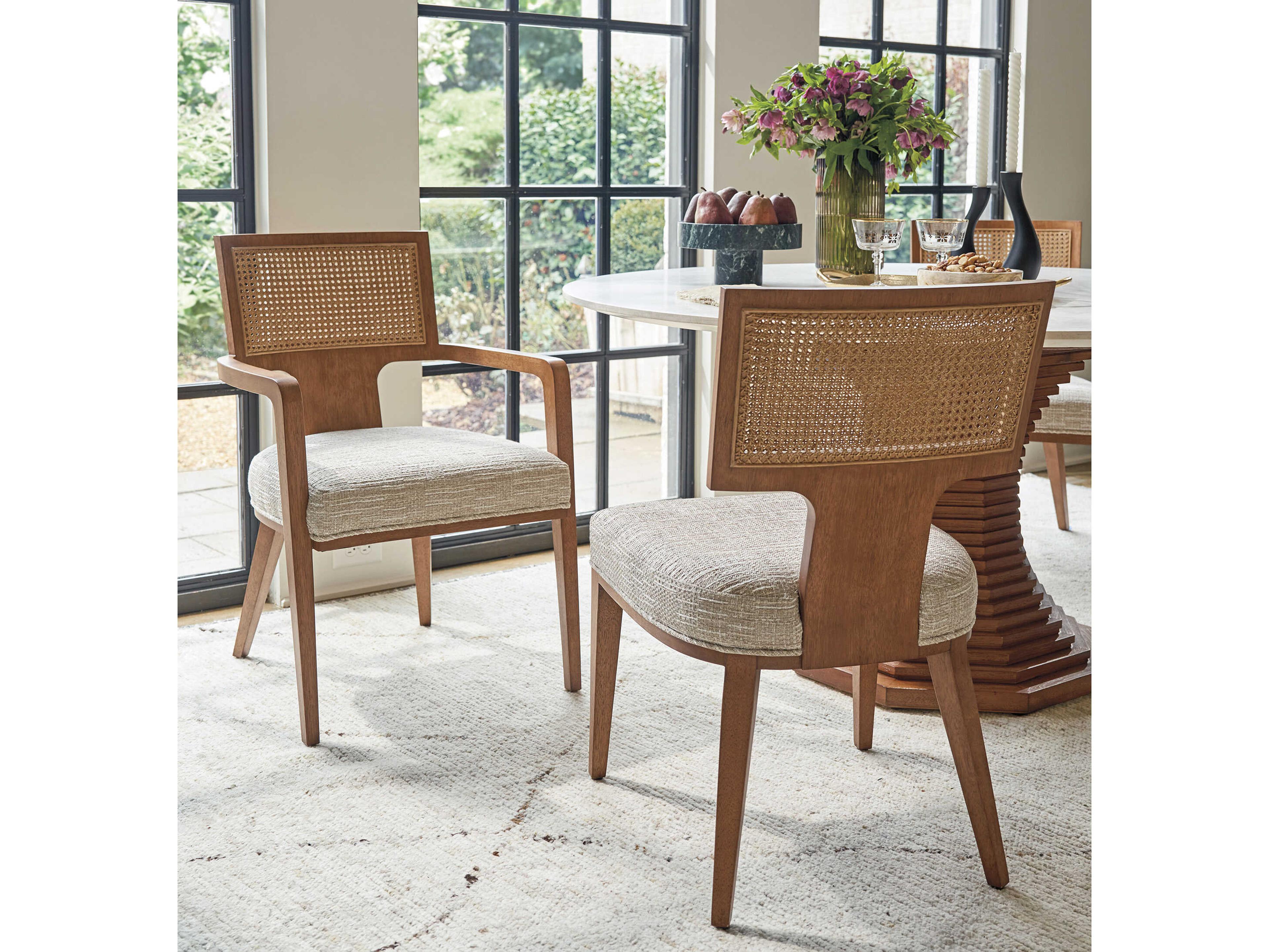 Lexington La Costa Serrano Brown Upholstered Armless Dining Chair