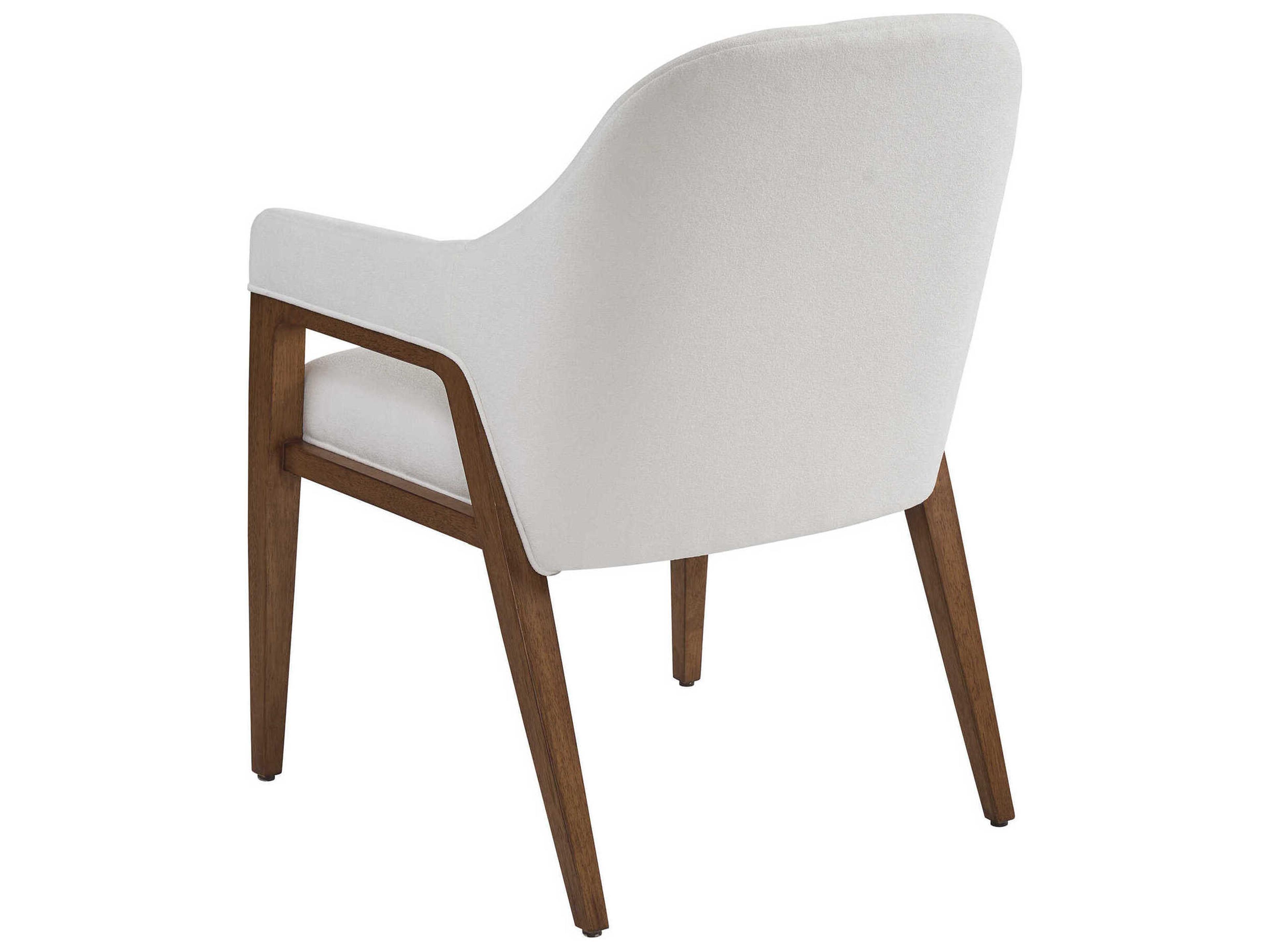 Lexington La Costa Seacove White Upholstered Arm Dining Chair