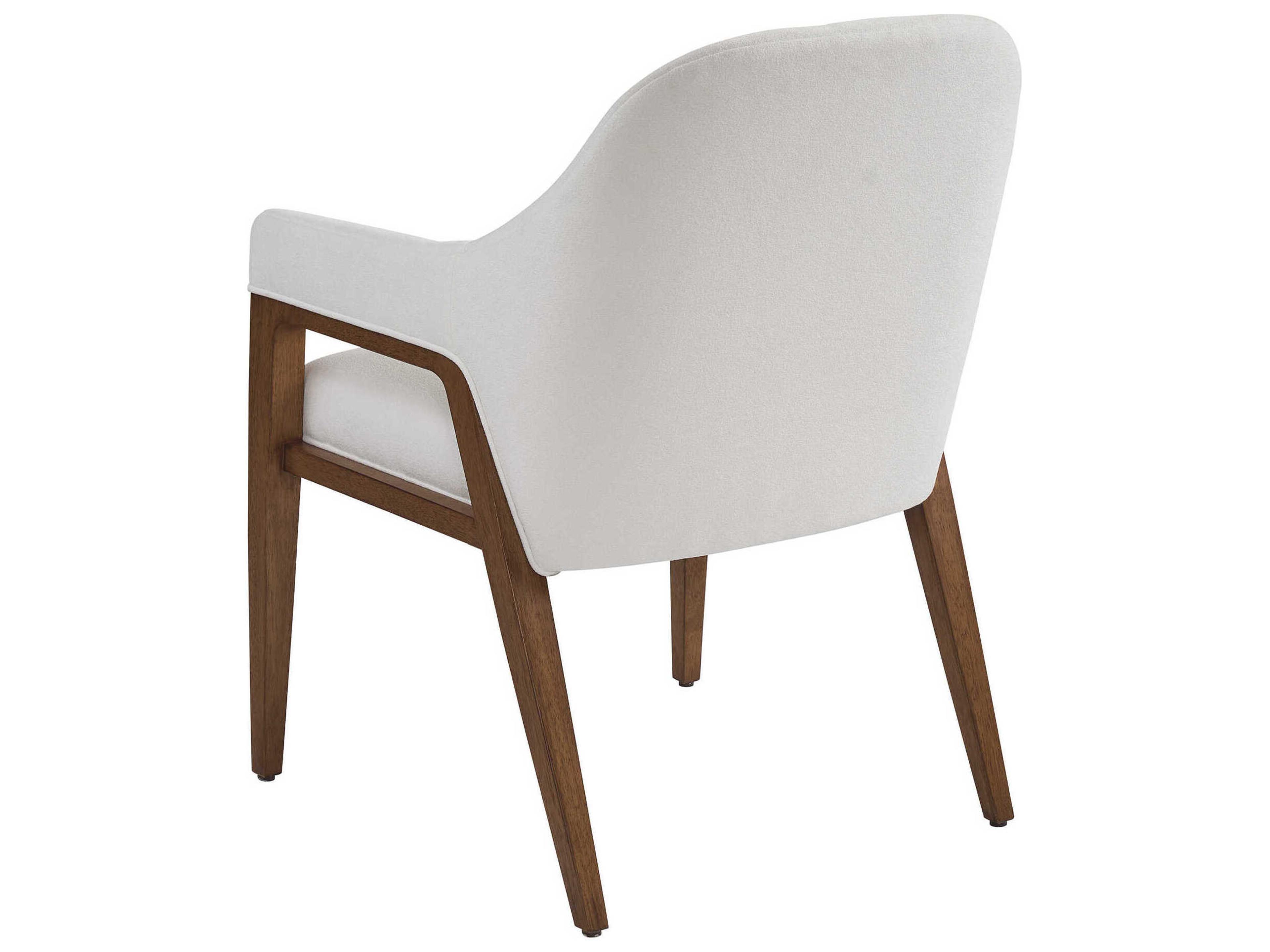 Lexington La Costa Seacove White Upholstered Arm Dining Chair
