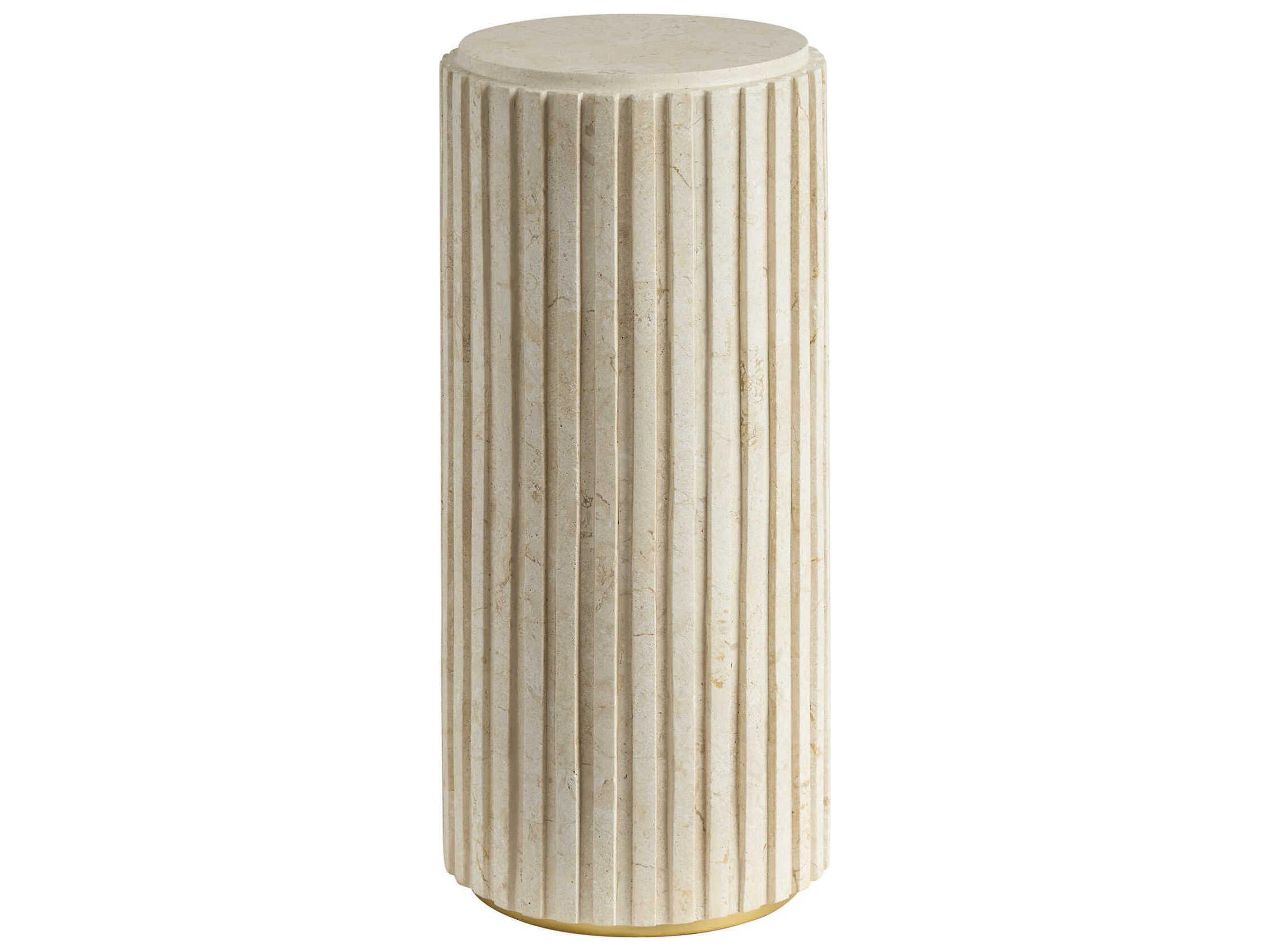 La Costa Culver Round Marble End Table