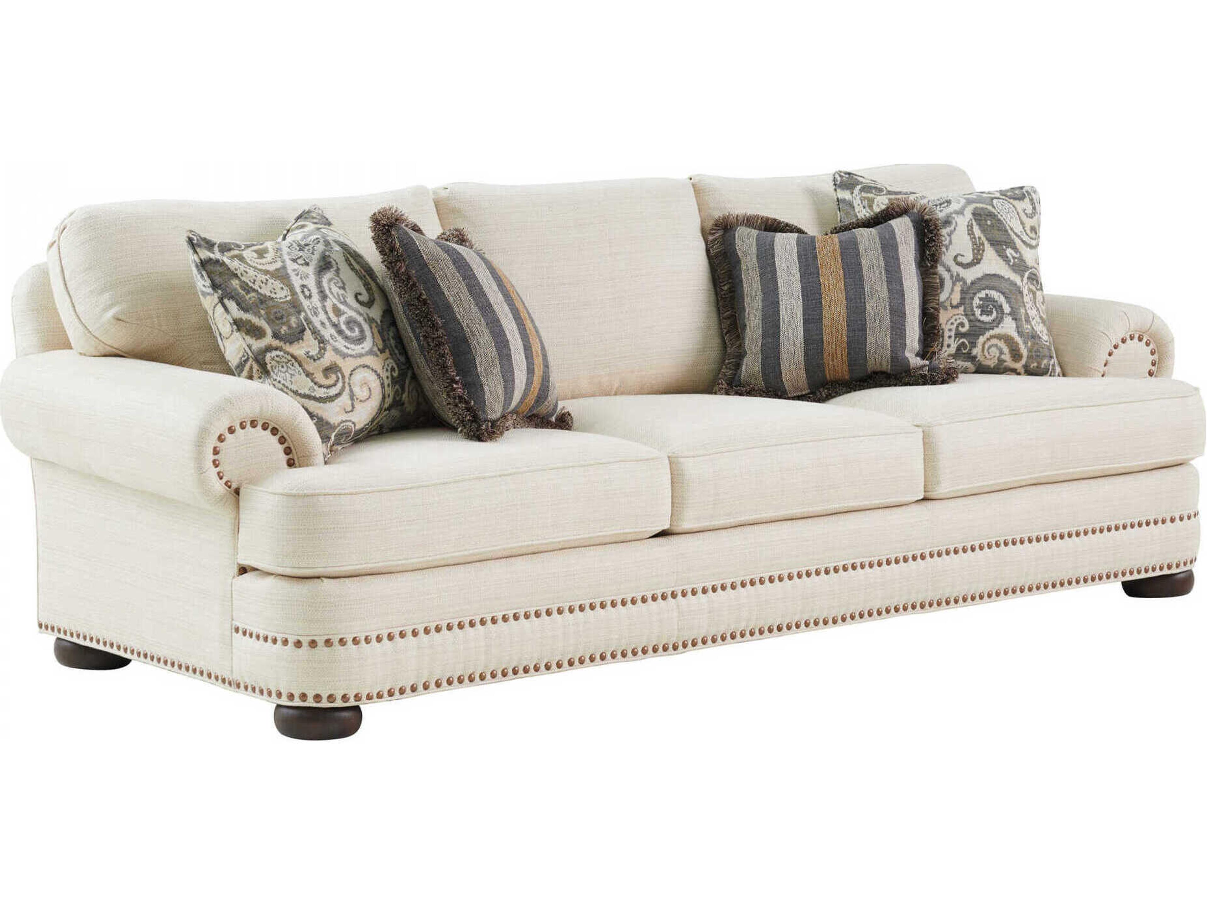 Silverado Walnut Upholstered Sofa