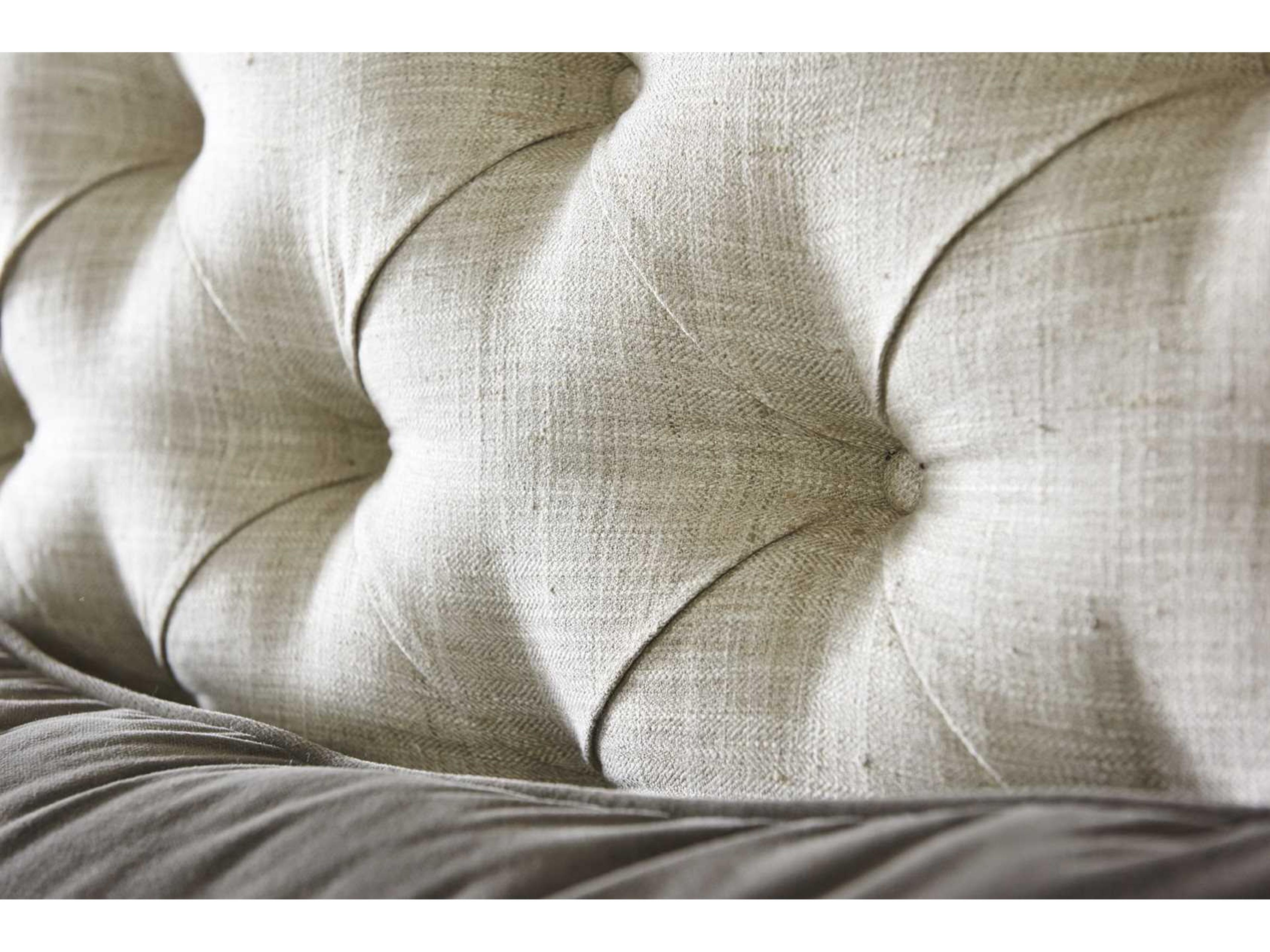 Lexington Oyster Bay Beige Solid Wood Upholstered King Panel Bed