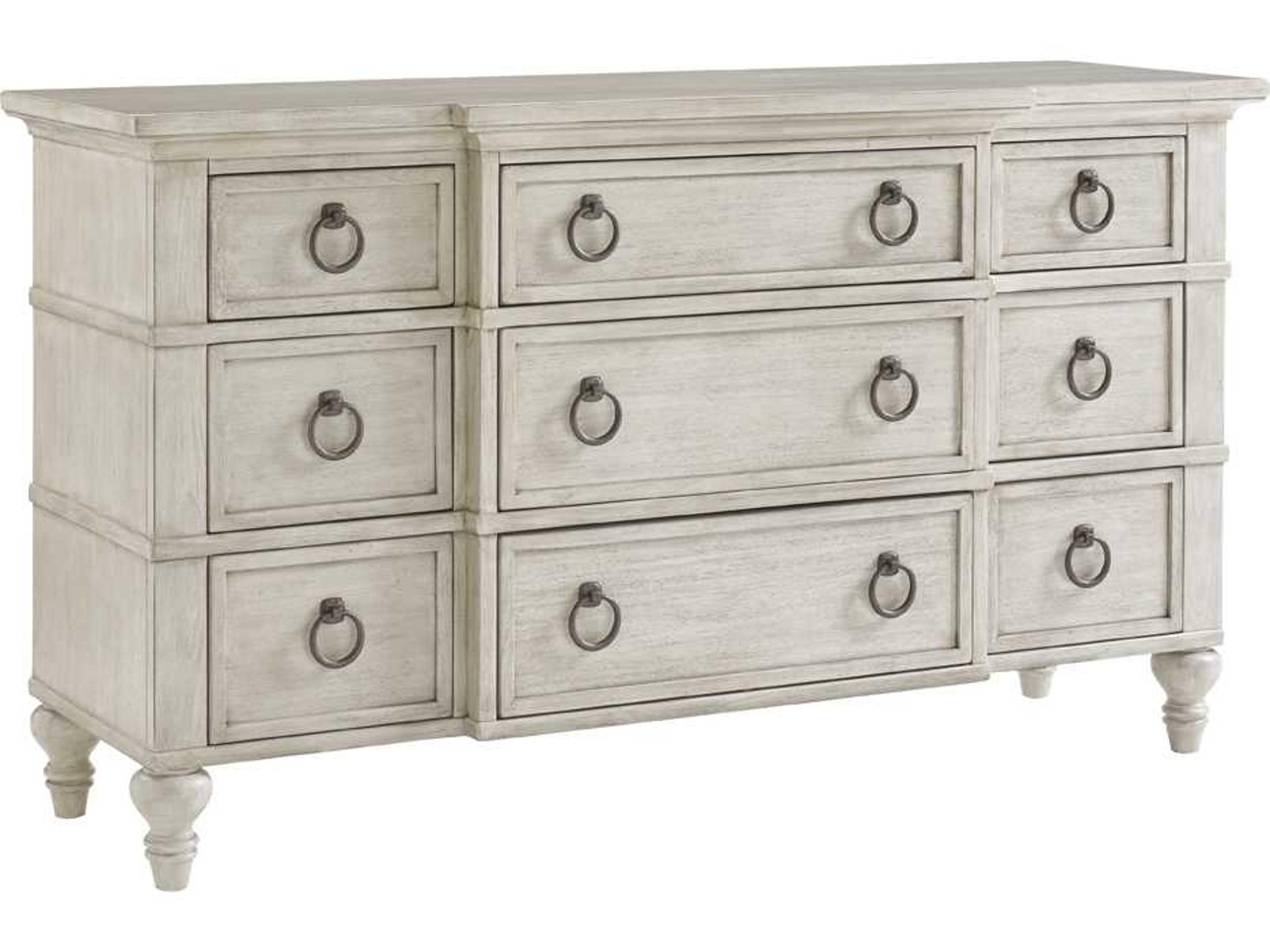 Oyster Bay Barrett Triple Dresser in Distressed Oyster Finish
