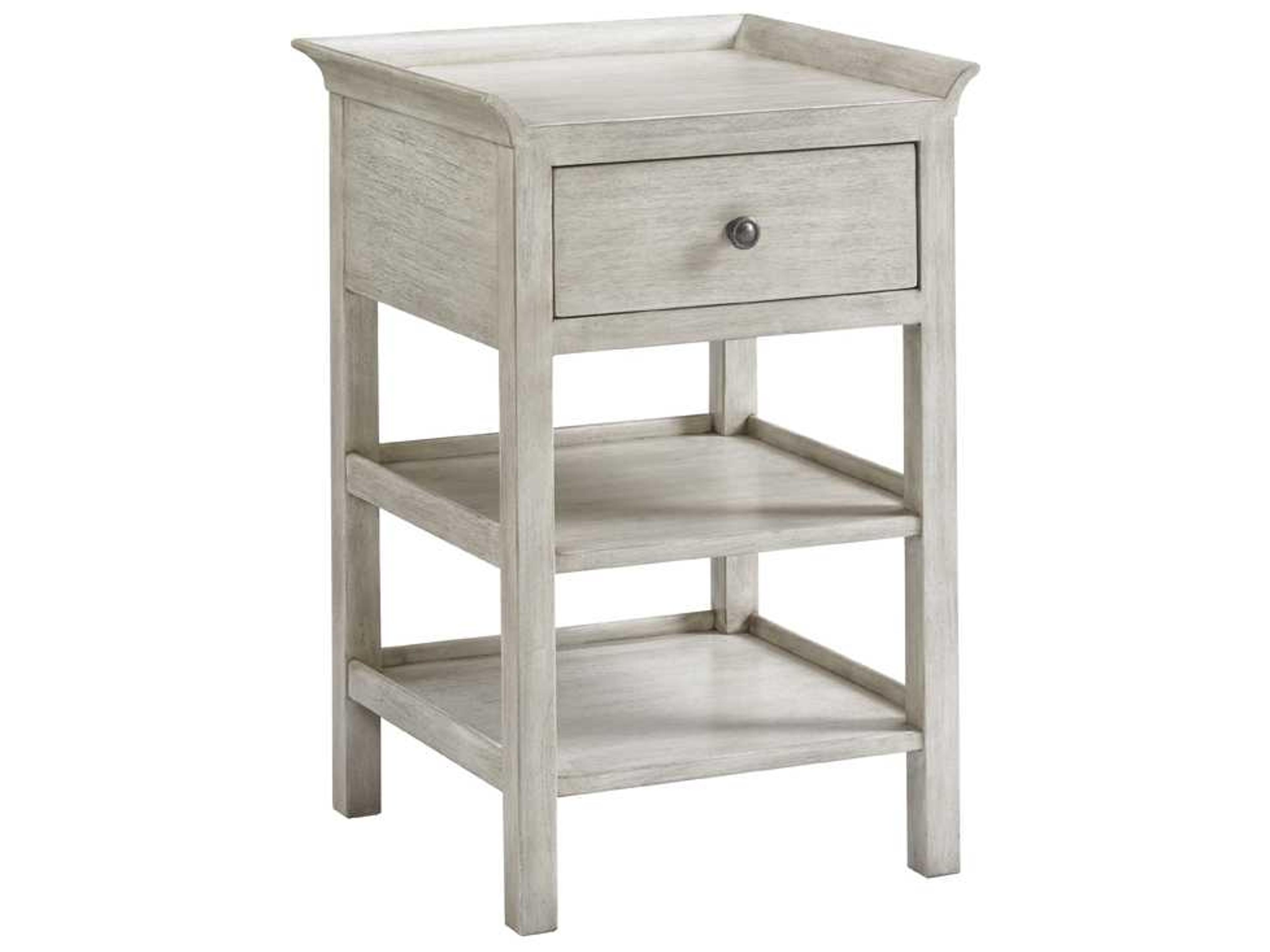 Oyster Bay 1-Drawer White Solid Wood Nightstand