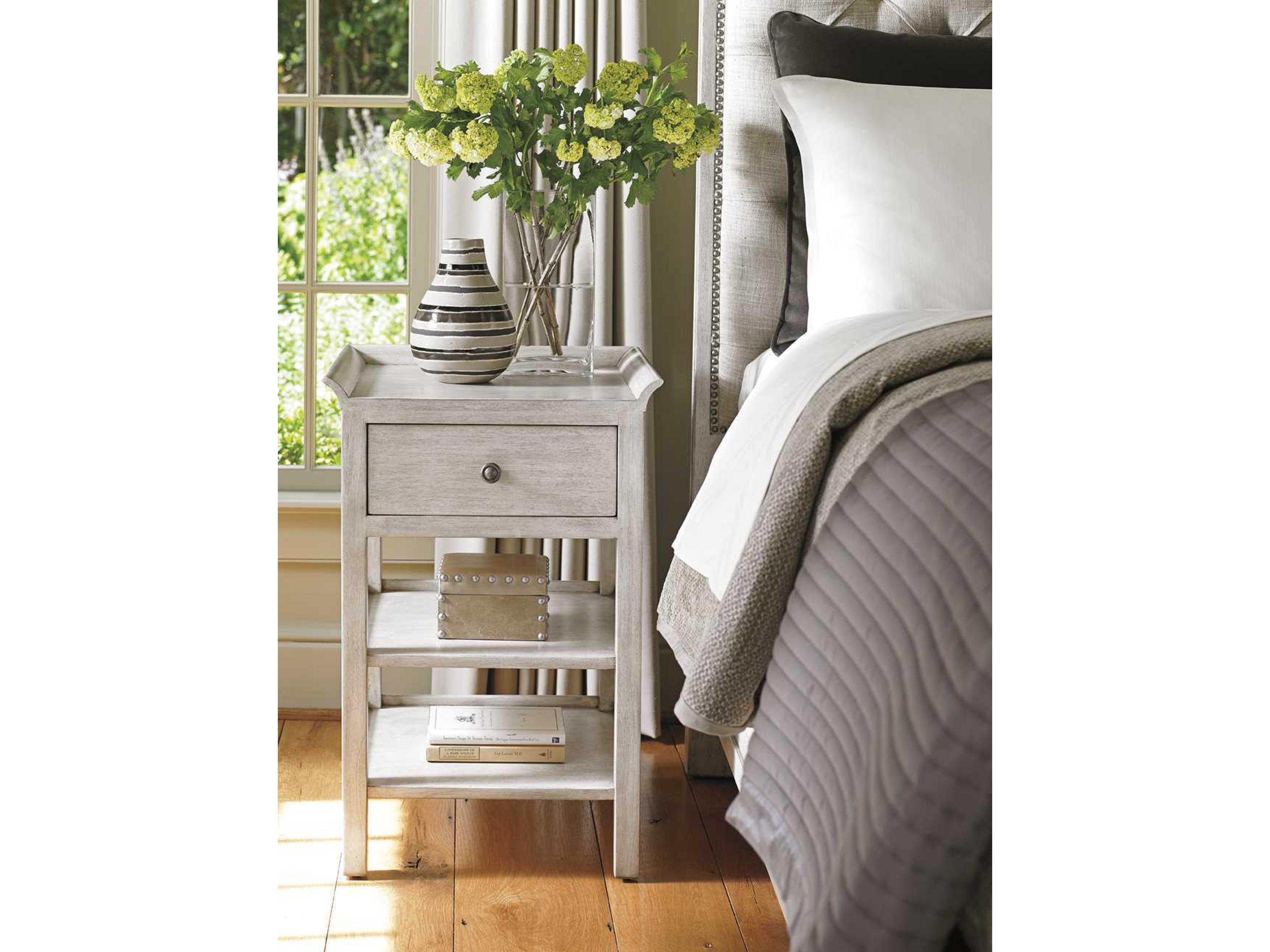 Lexington Oyster Bay 1-Drawer White Solid Wood Nightstand