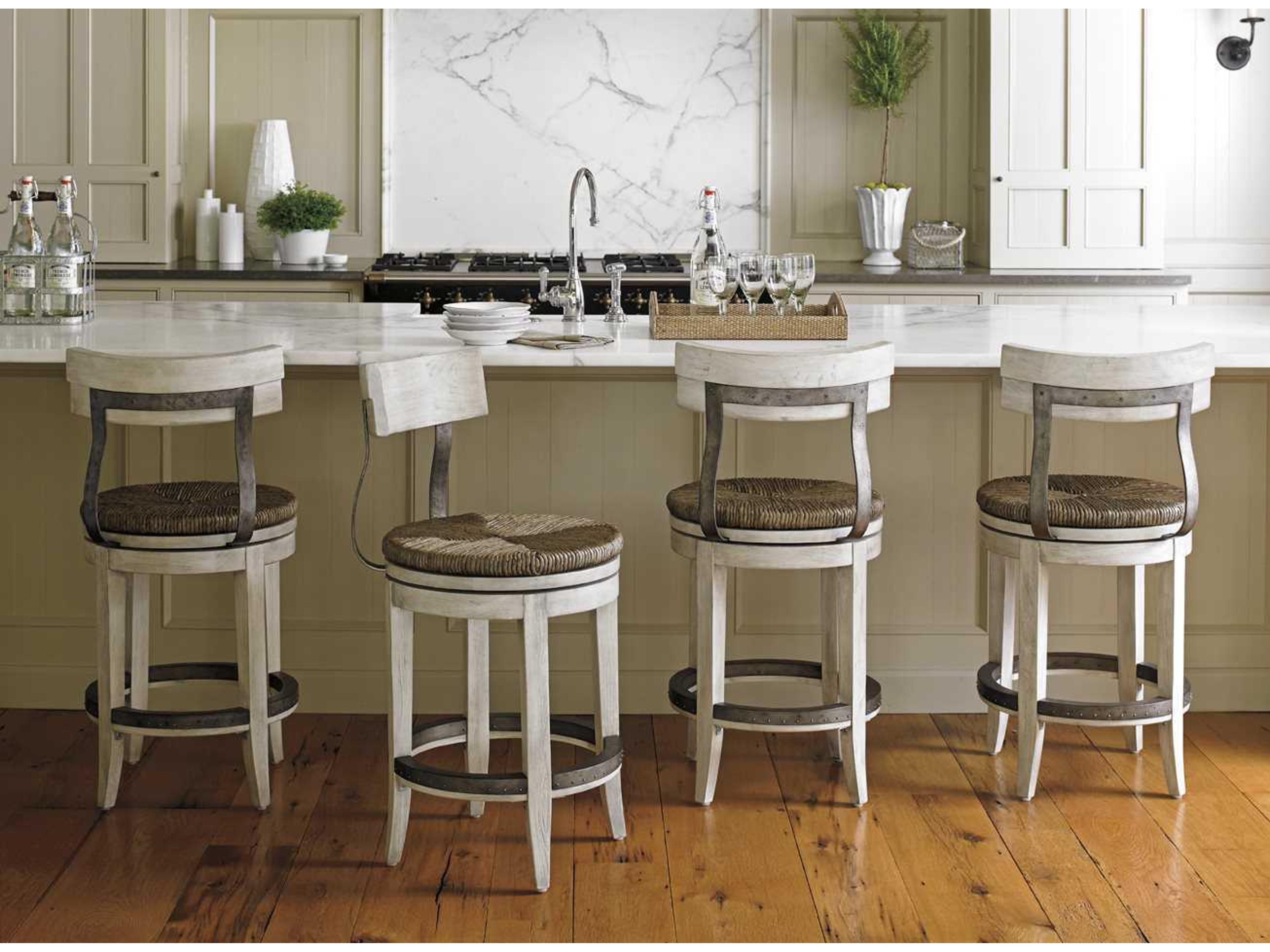 Lexington Oyster Bay Swivel Solid Wood Counter Stool