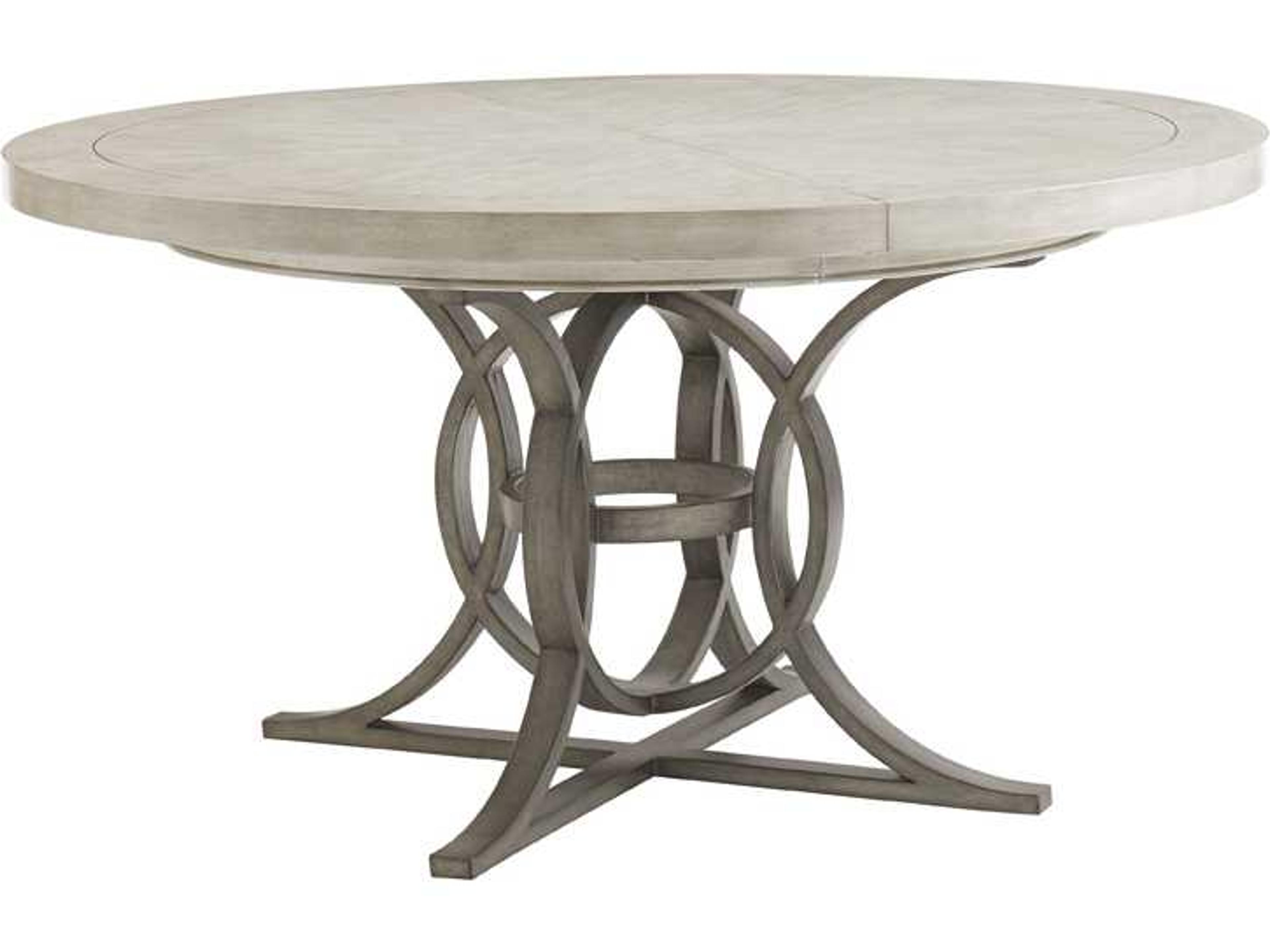 Oyster Bay Extendable Round Wood Dining Table