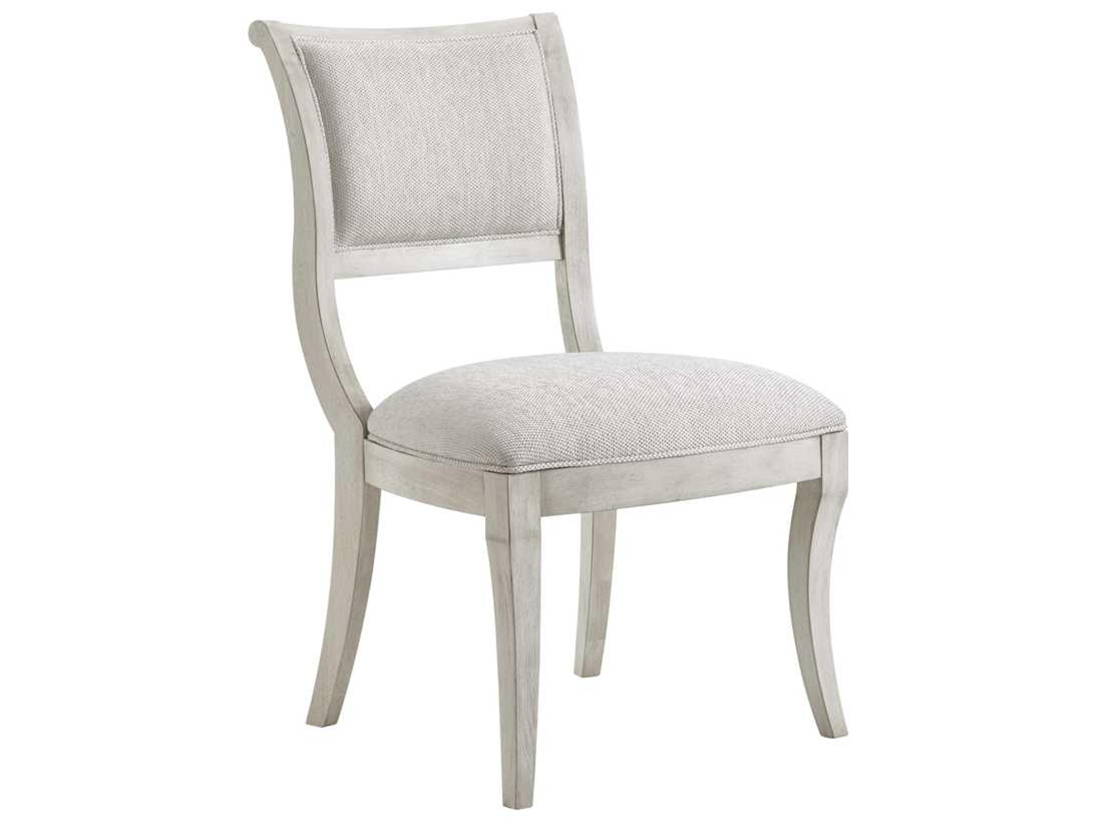 Oyster Bay White Upholstered Side Dining Chair