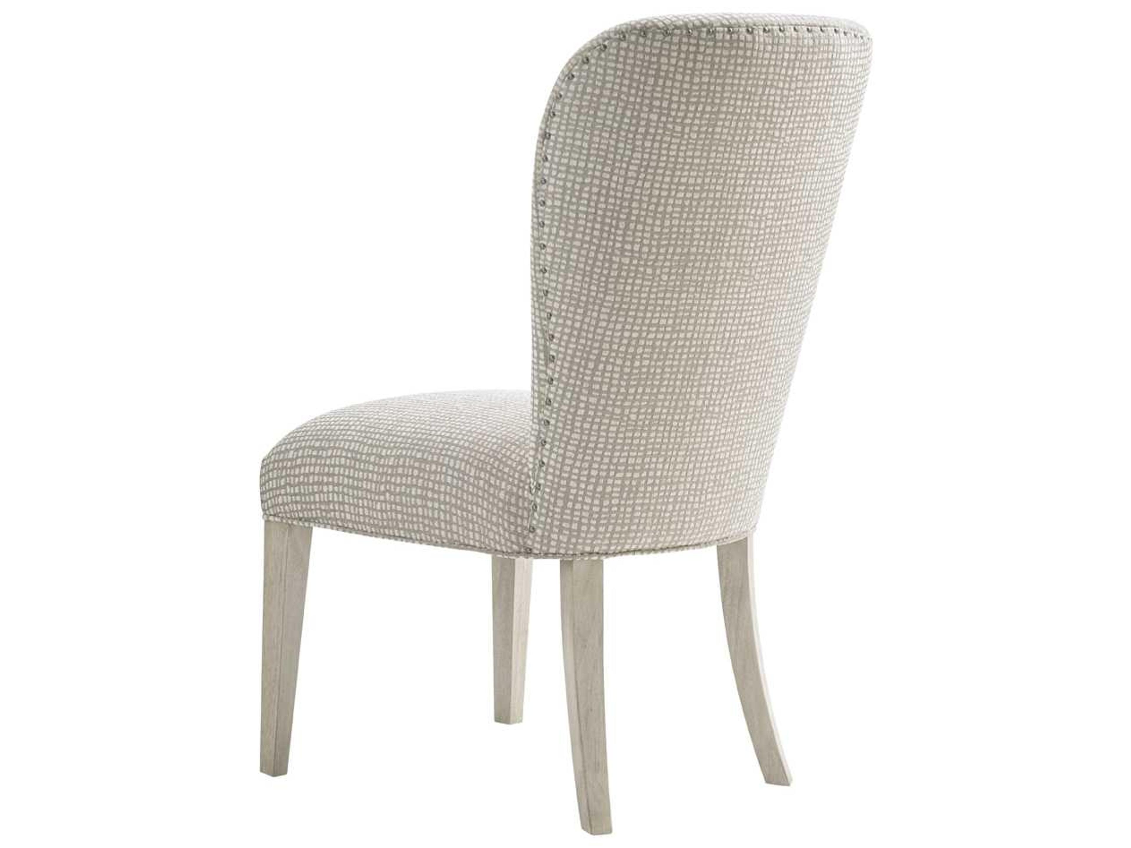 Lexington Oyster Bay Solid Wood Gray Upholstered Side Dining Chair